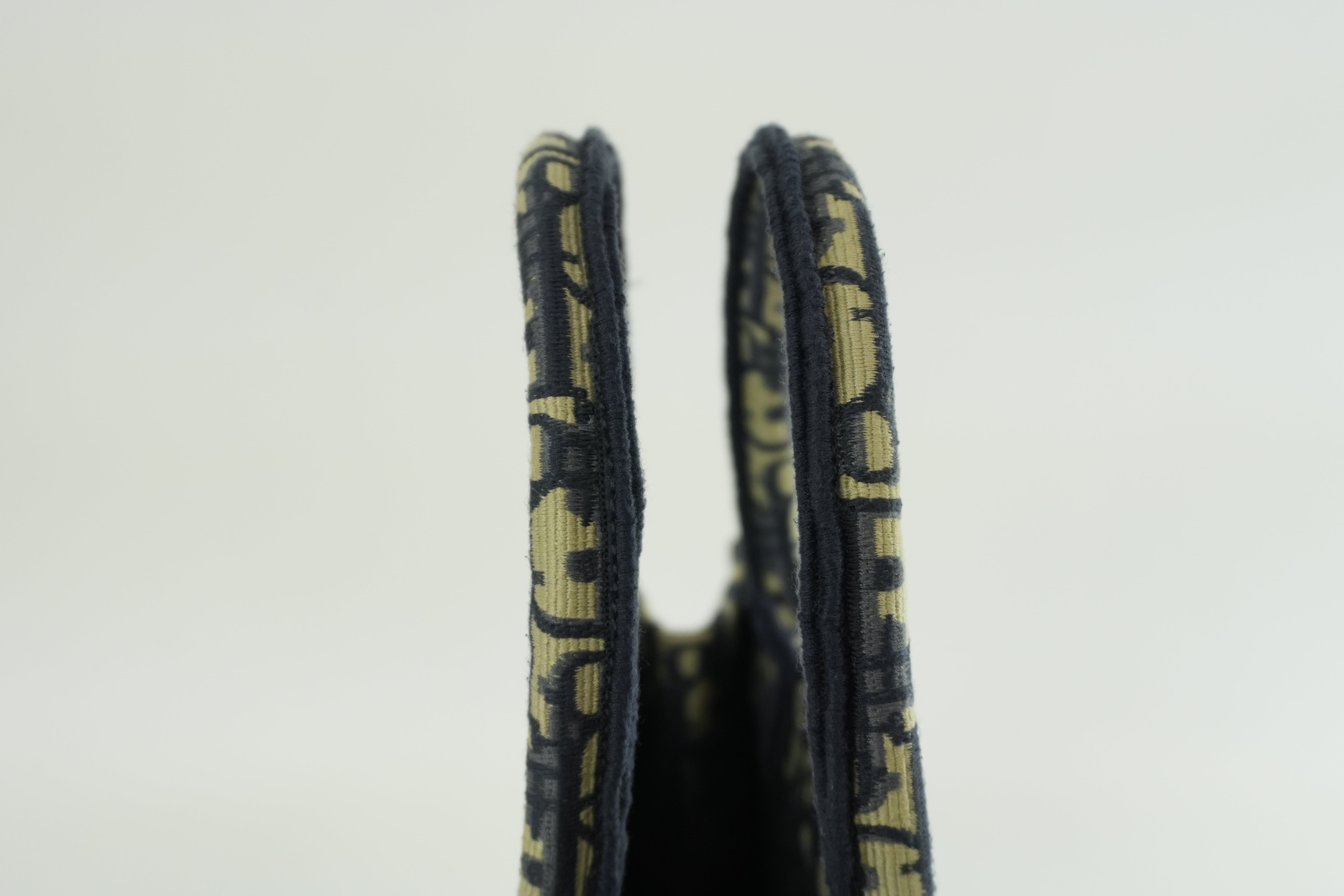 Christian Dior Oblique Canvas Book Tote Bag Used