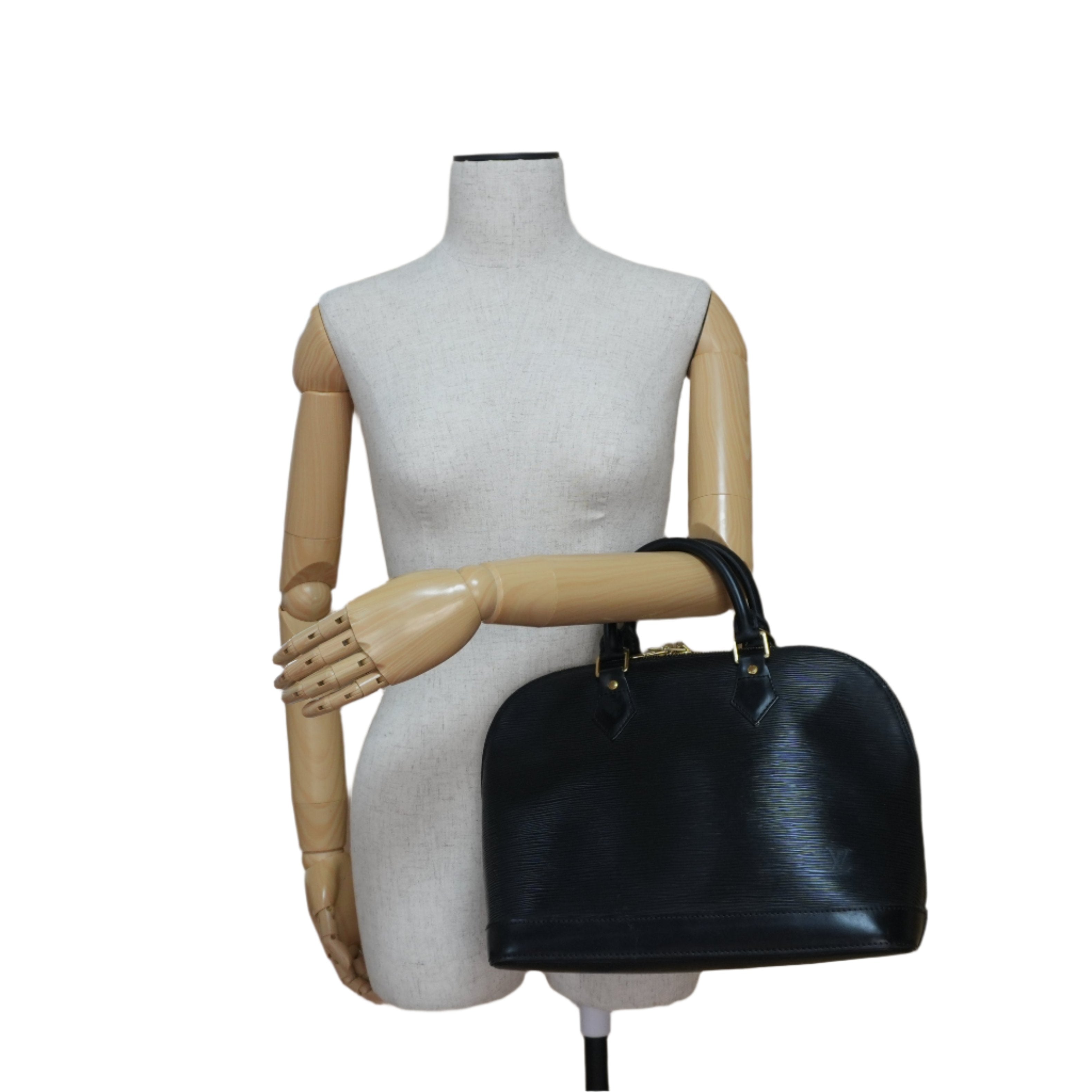Louis Vuitton Epi Alma PM Handbag Black Used