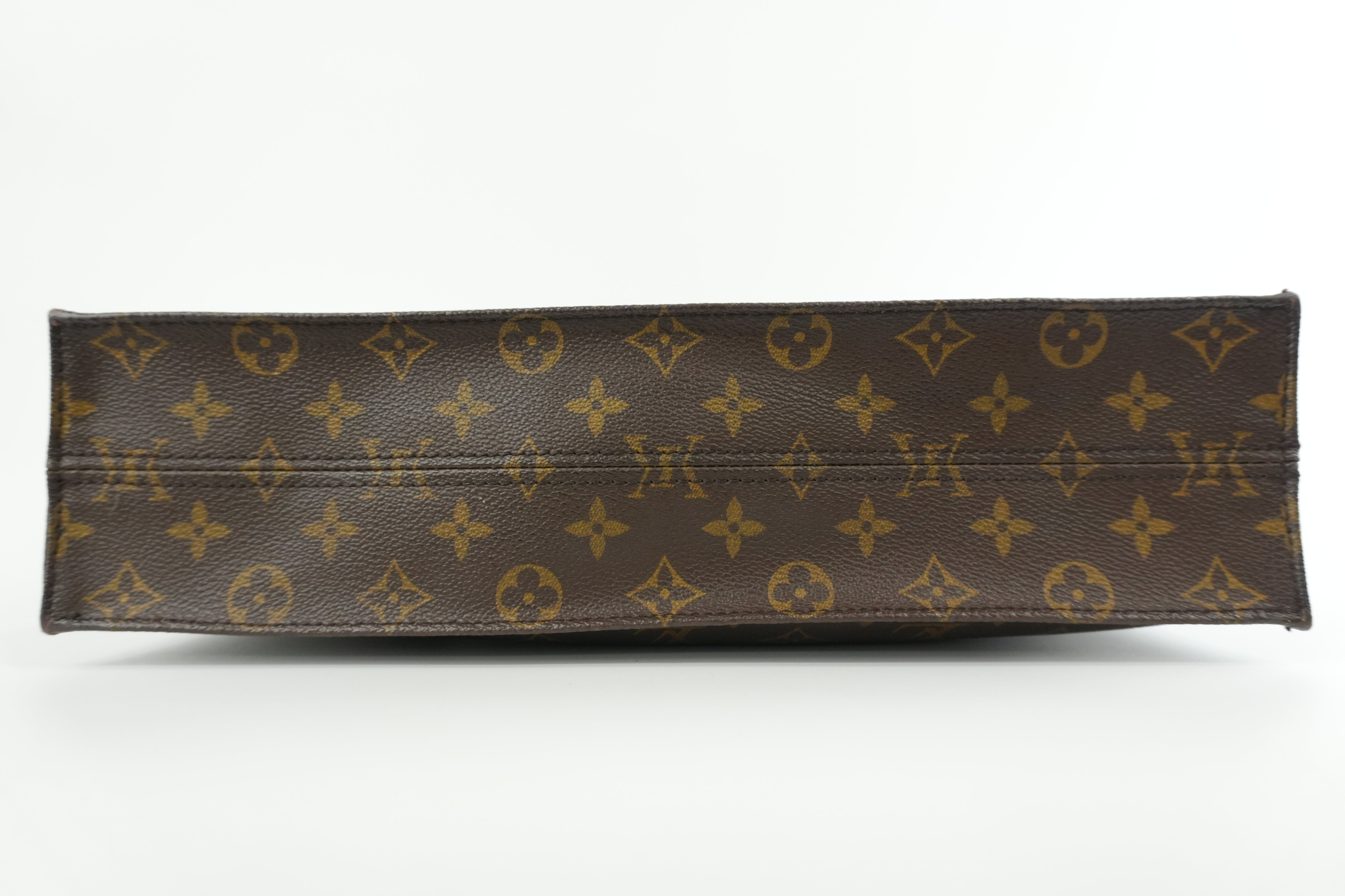 Louis Vuitton Monogram Sac Plat Tote Bag Used