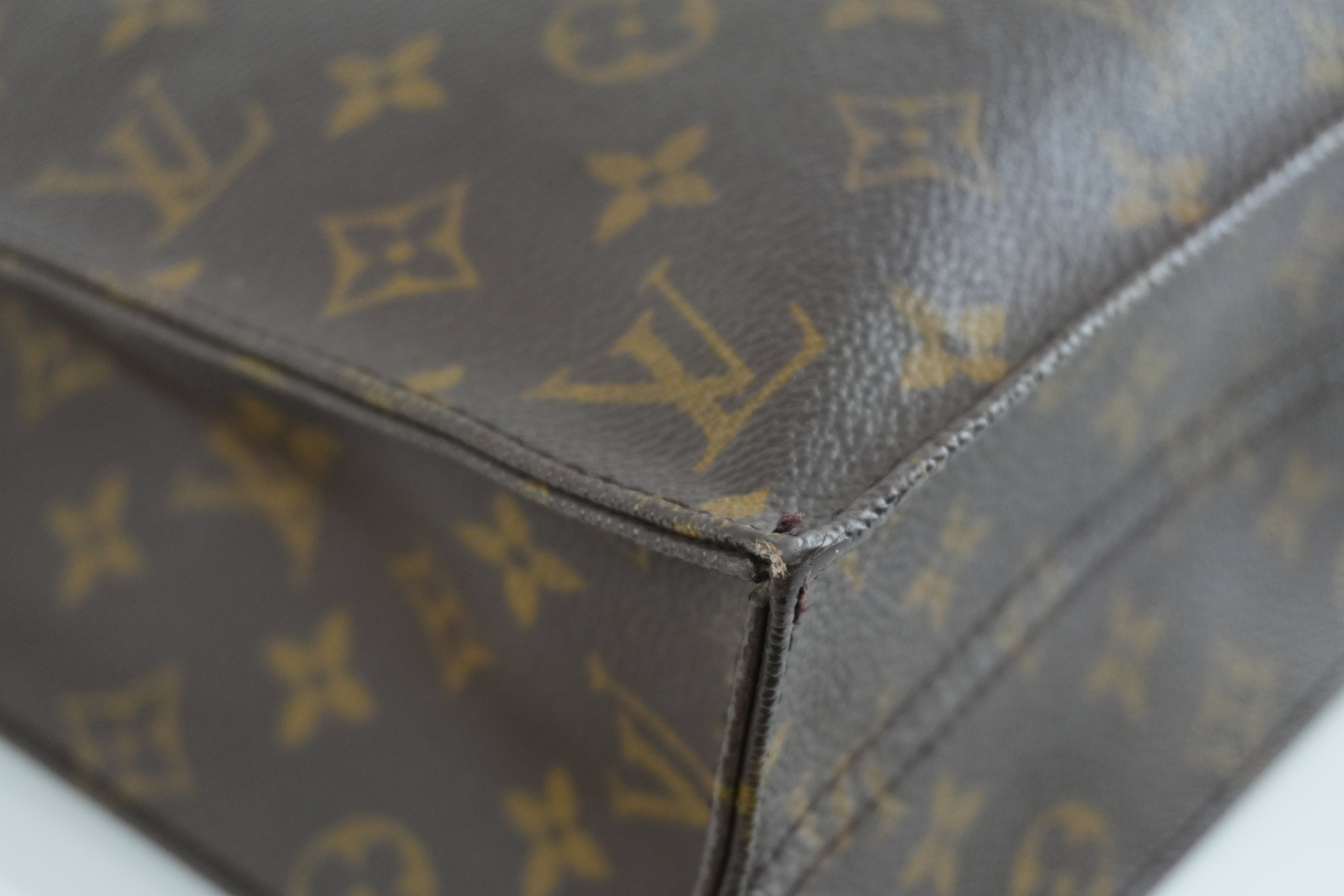 Louis Vuitton Monogram Sac Plat Tote Bag Used