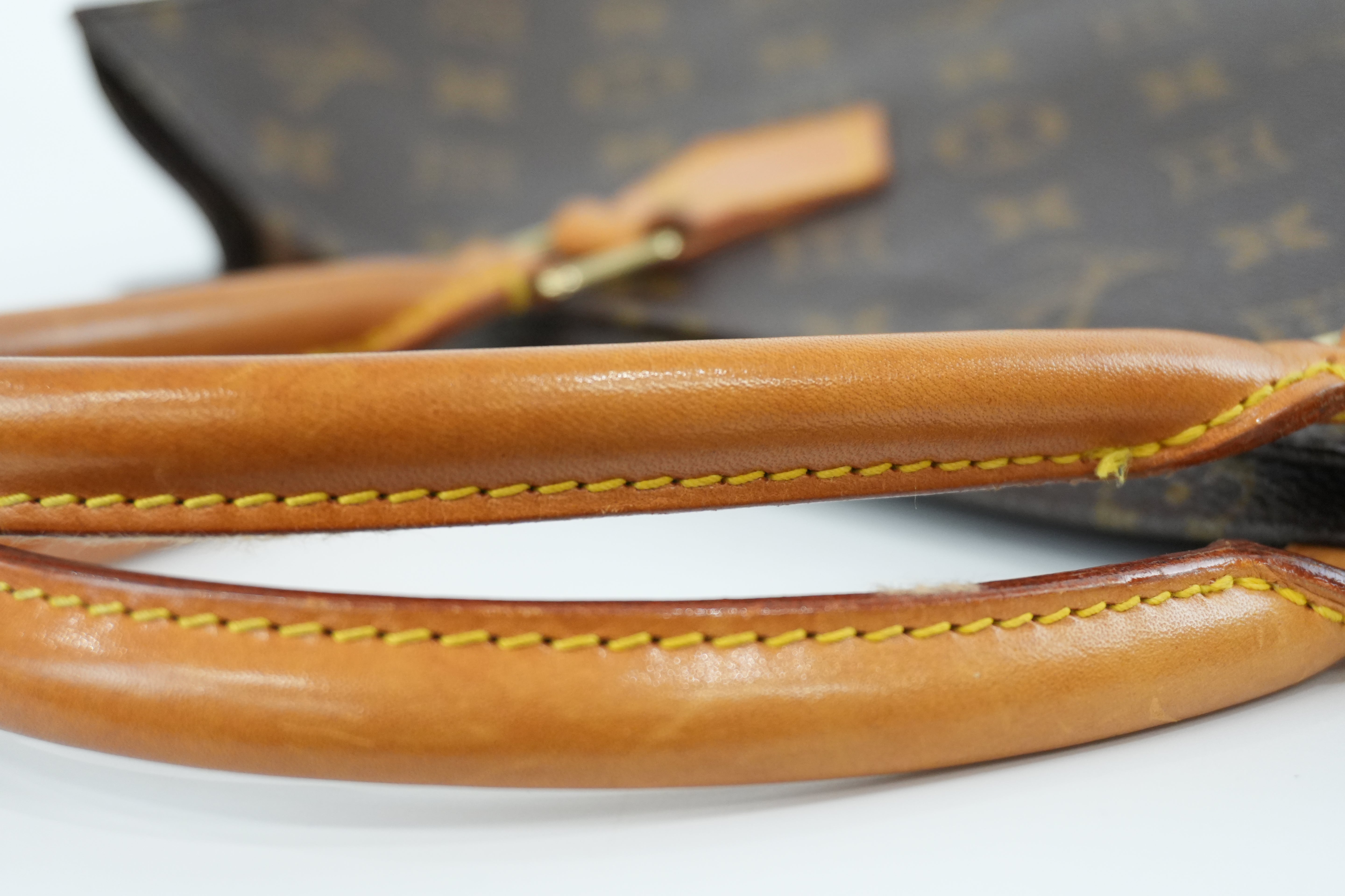 Louis Vuitton Monogram Sac Plat Tote Bag Used