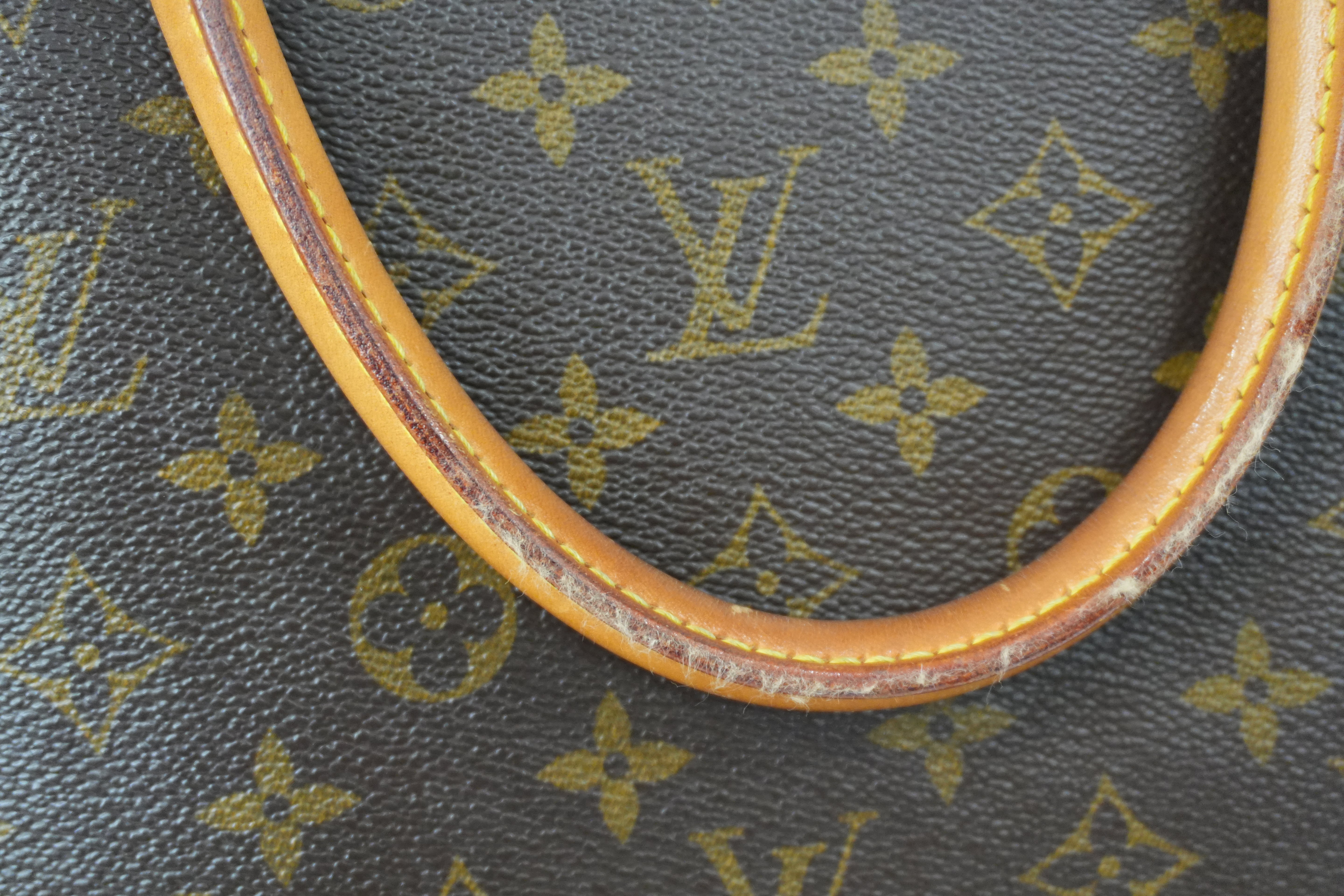 Louis Vuitton Monogram Sac Plat Tote Bag Used