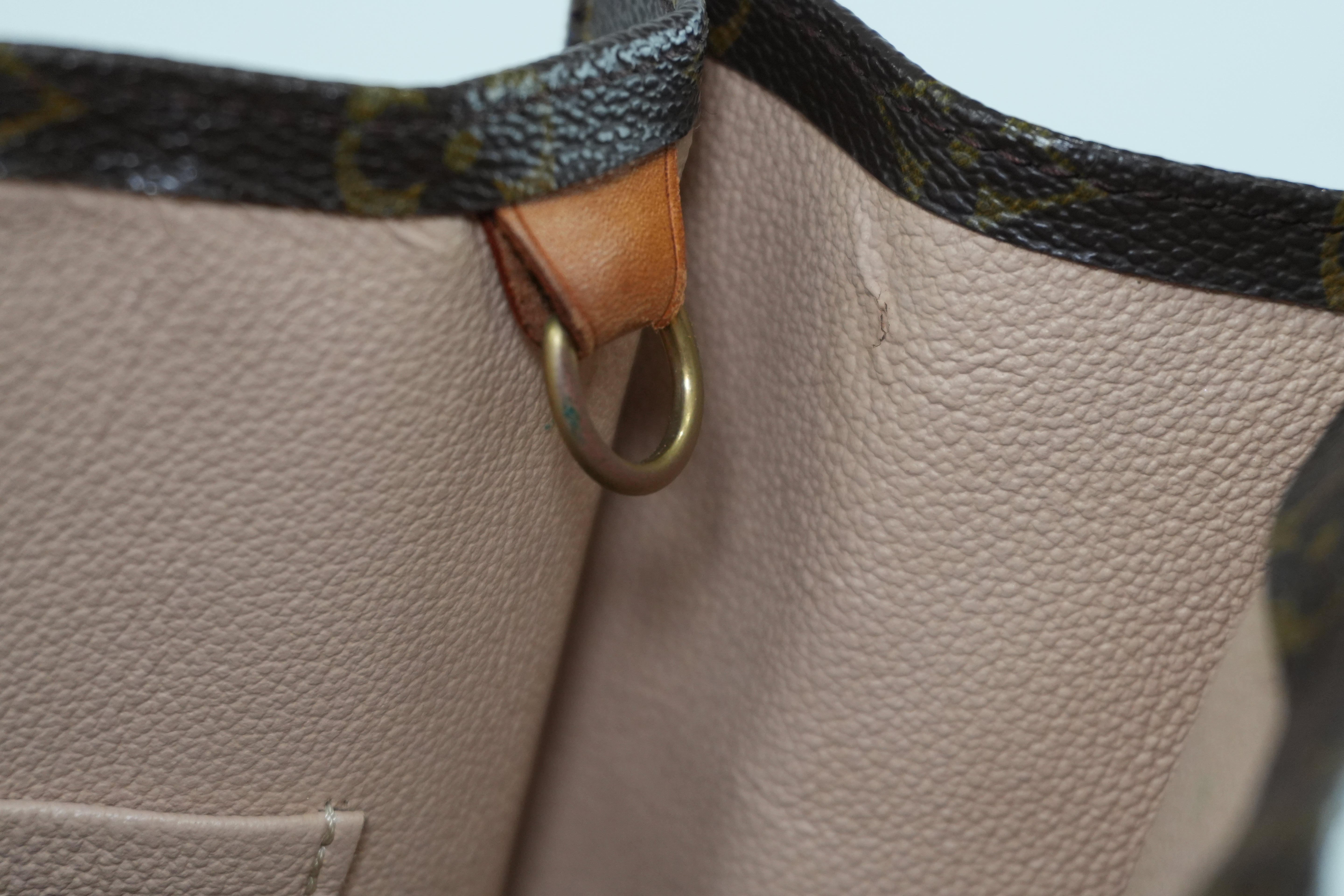 Louis Vuitton Monogram Sac Plat Tote Bag Used