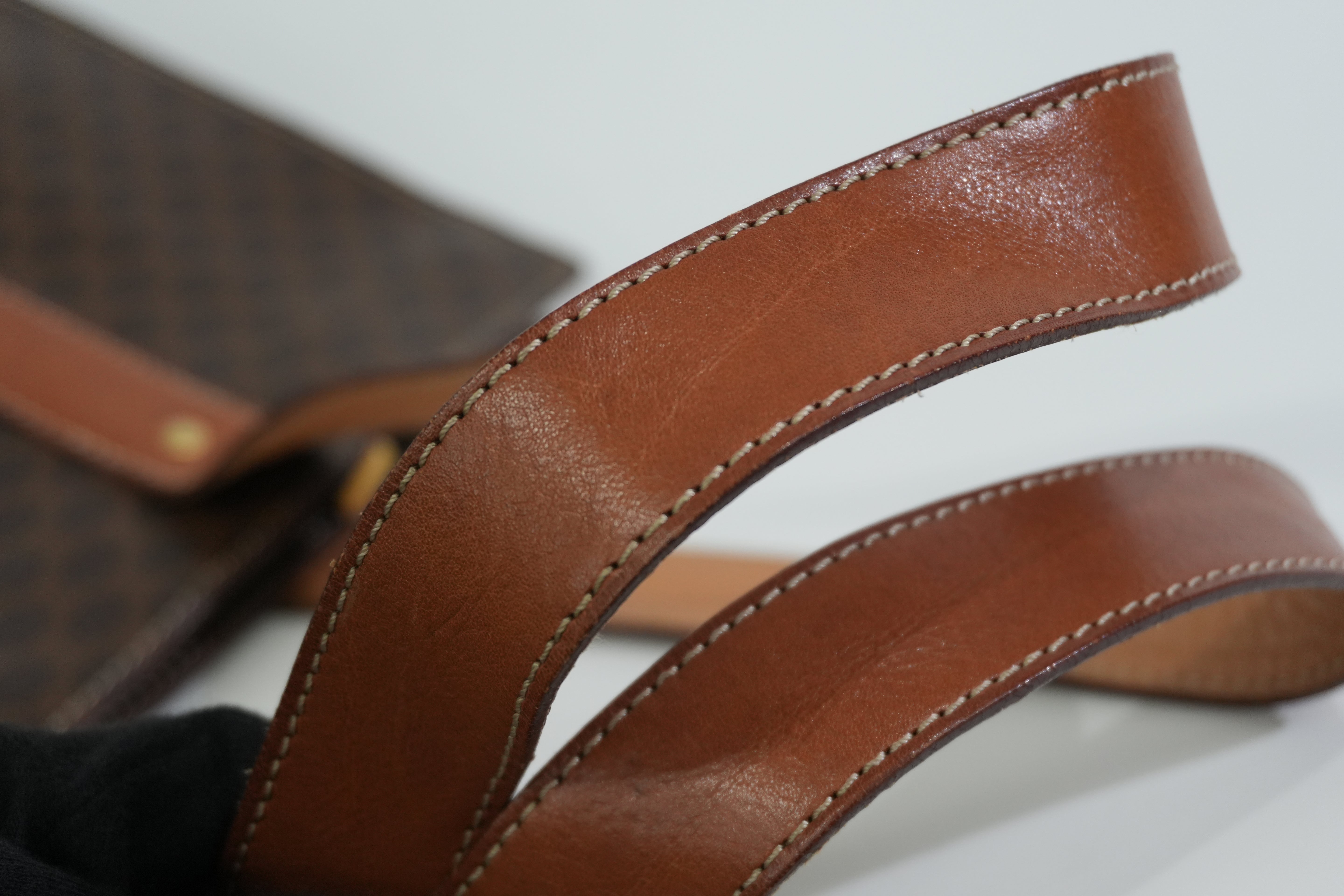 Pre-owned Celine Macadam Tote Bag Brown