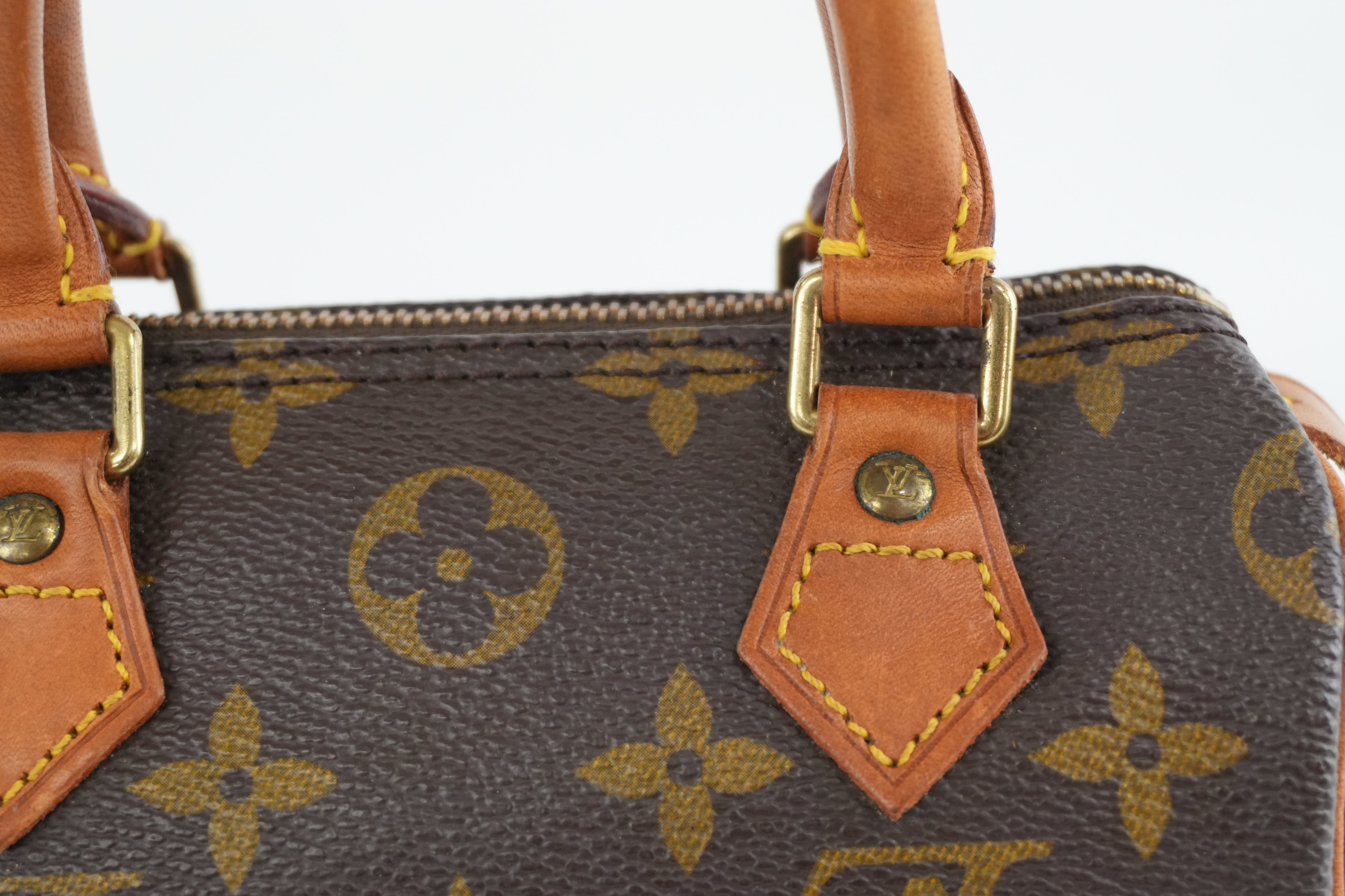 Louis Vuitton Monogram Mini Speedy Handbag Used