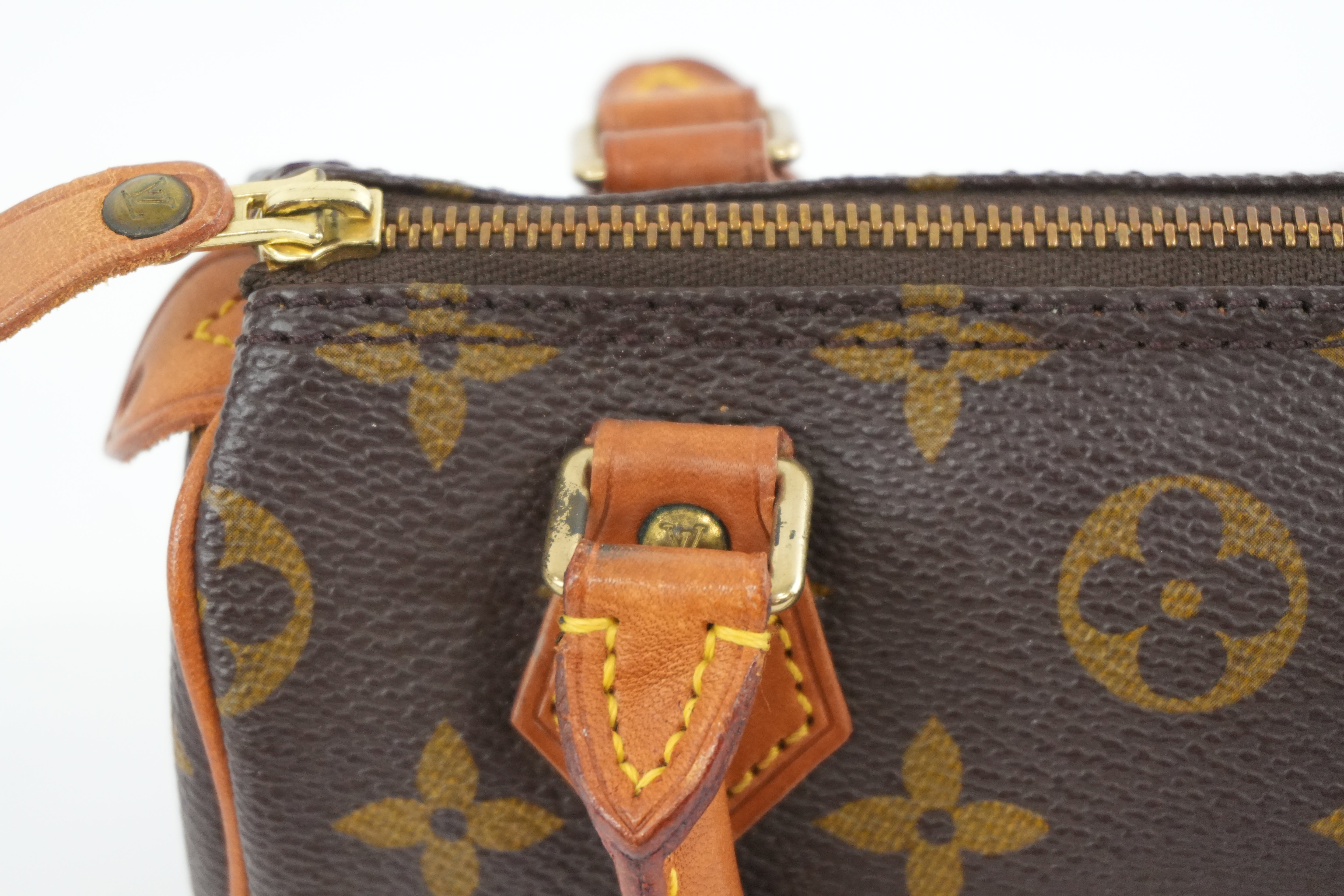 Louis Vuitton Monogram Mini Speedy Handbag Used
