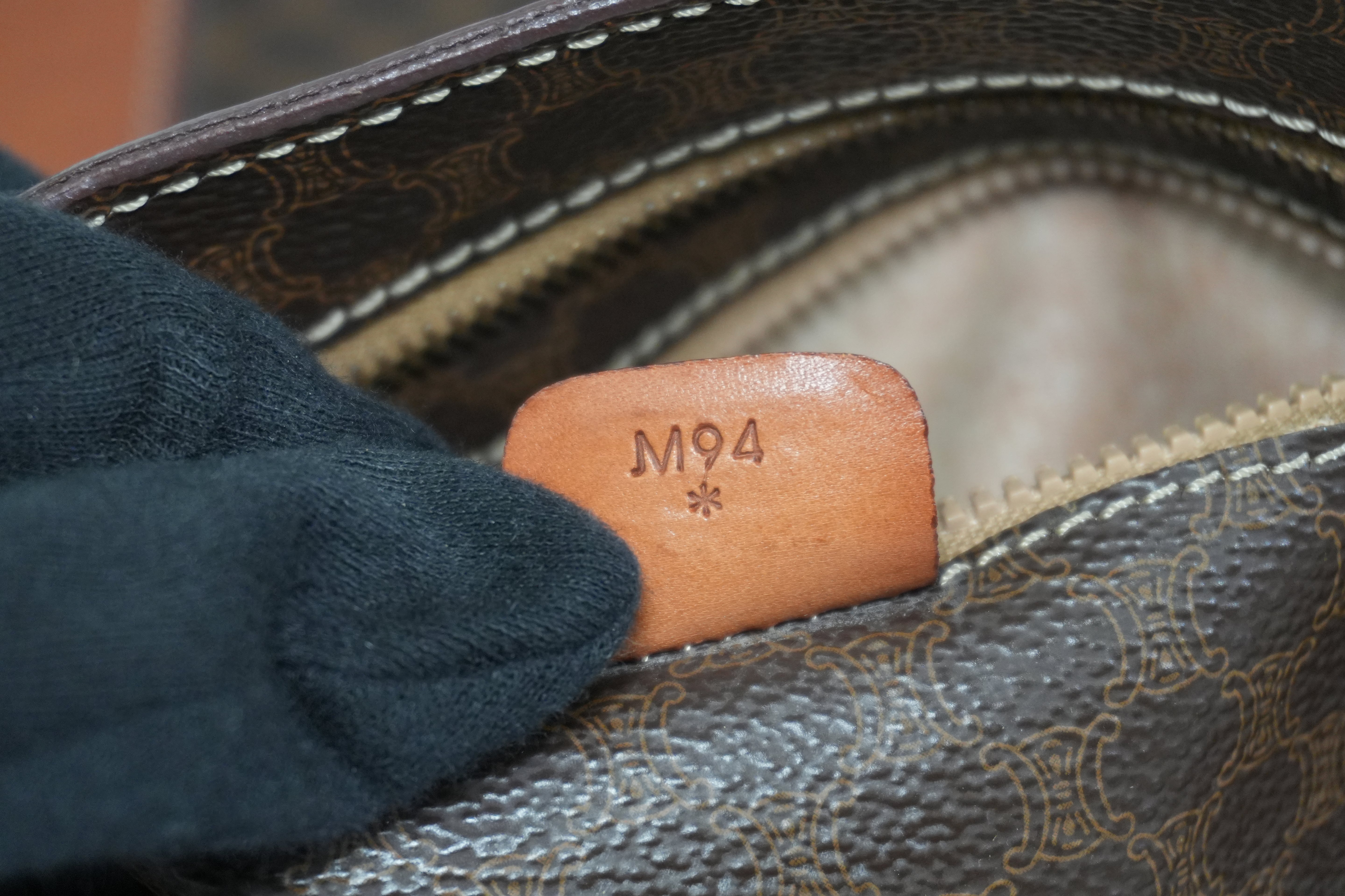 Pre-owned Celine Macadam Tote Bag Brown