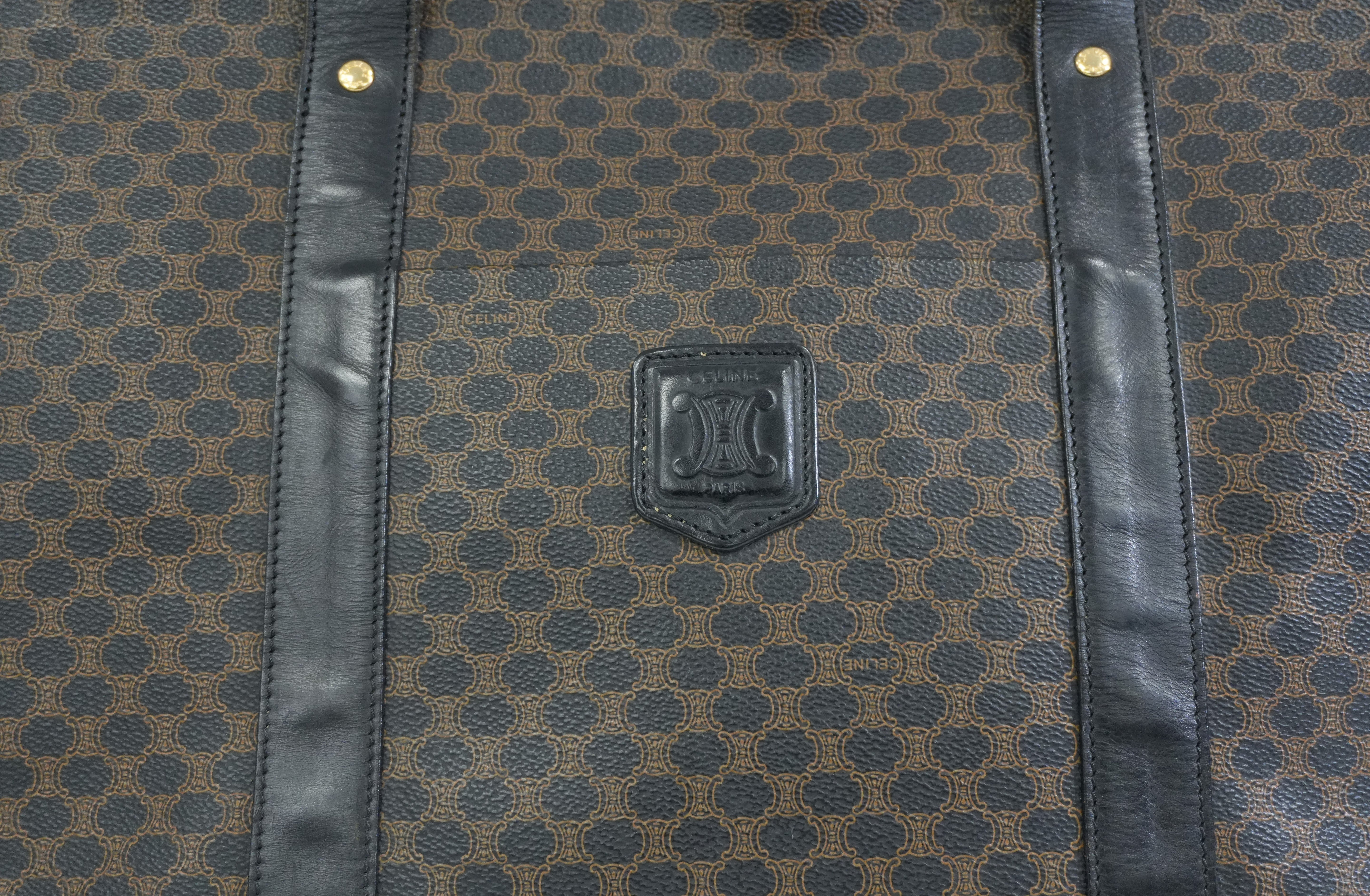 Pre-owned Celine Macadam Tote Bag Black