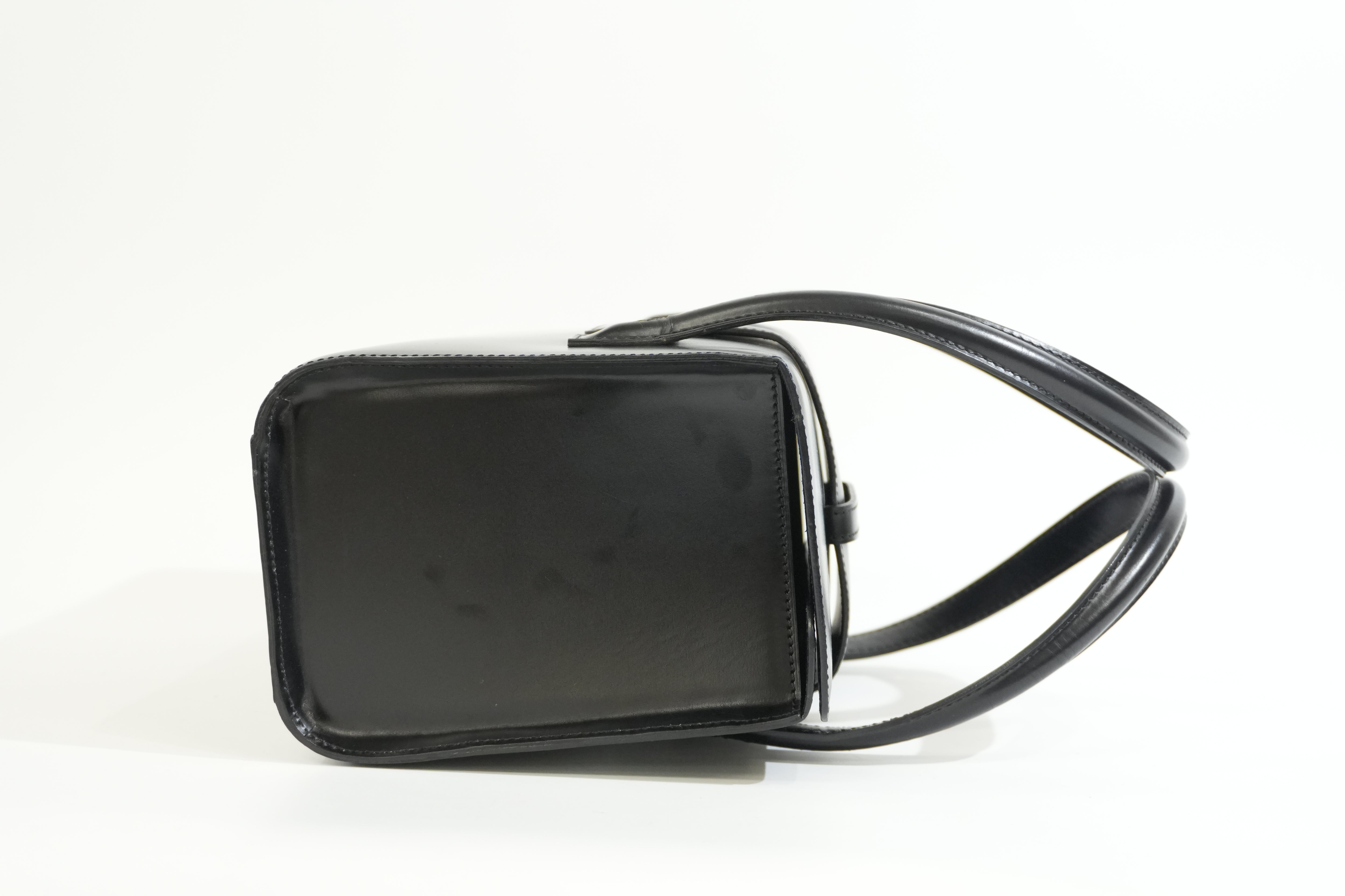 Pre-owned Cartier Panthere Box Type Handbag Black