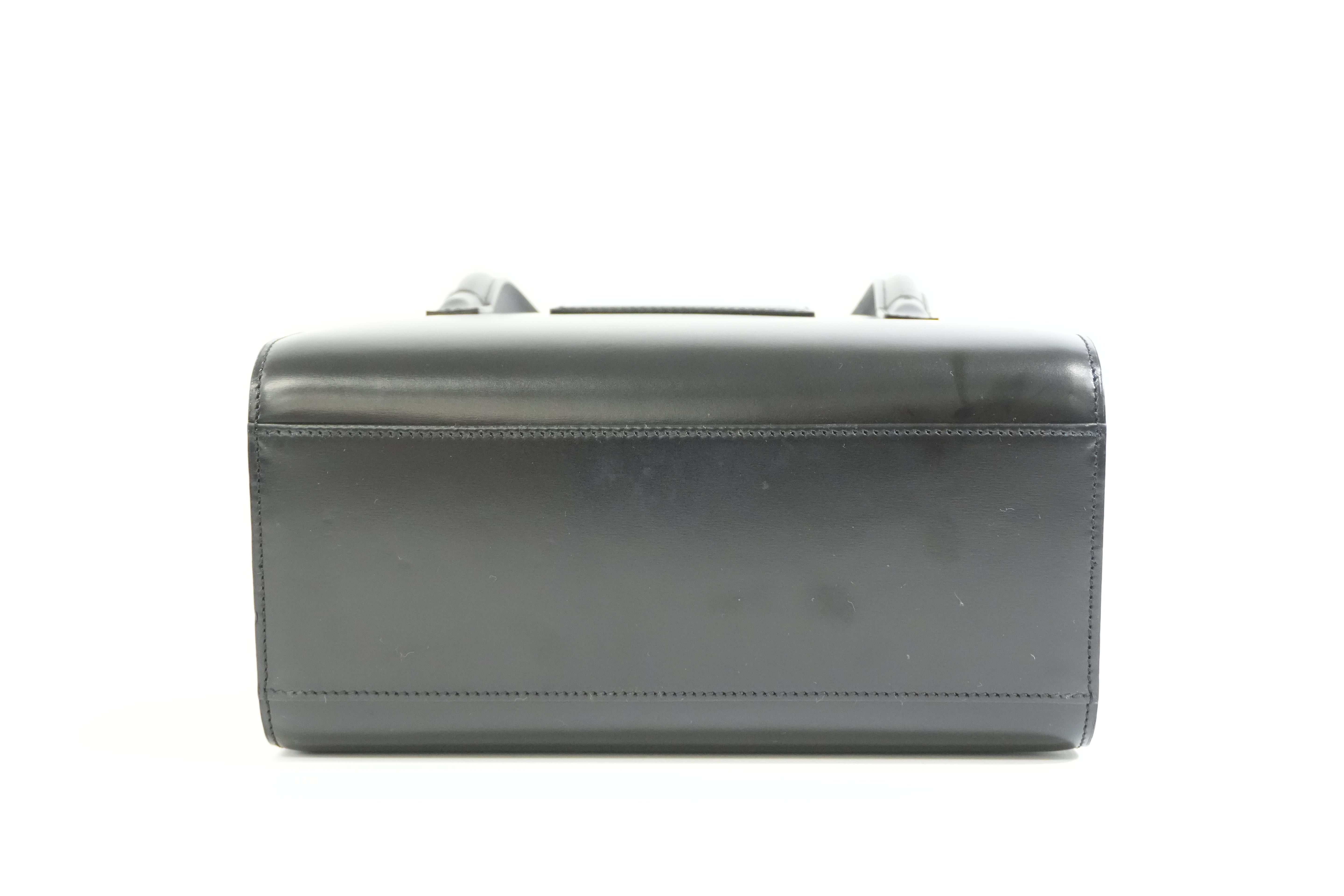 Pre-owned Cartier Panthere Box Type Handbag Black