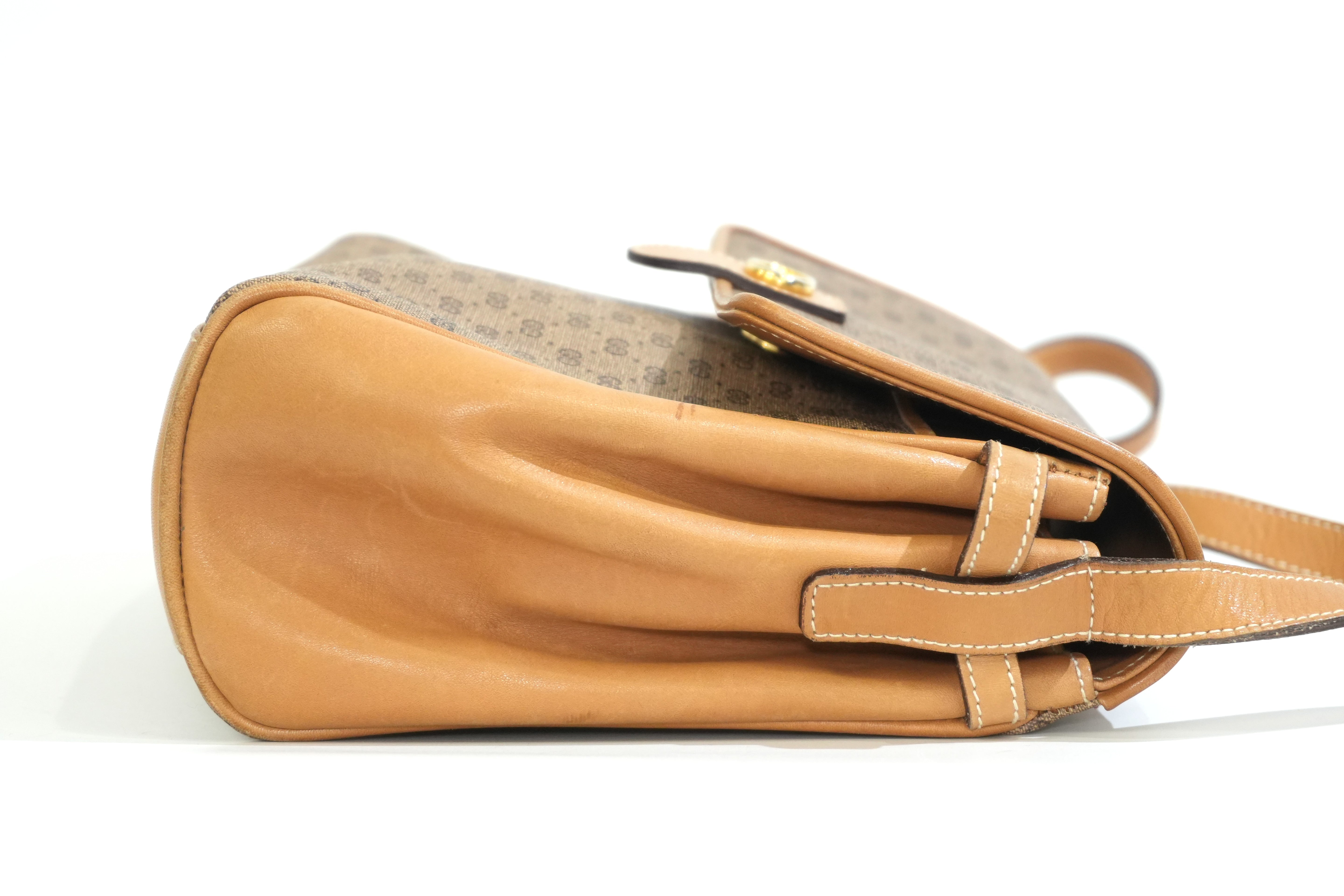 Pre-owned Gucci Microguccisima Shoulder Bag Brown