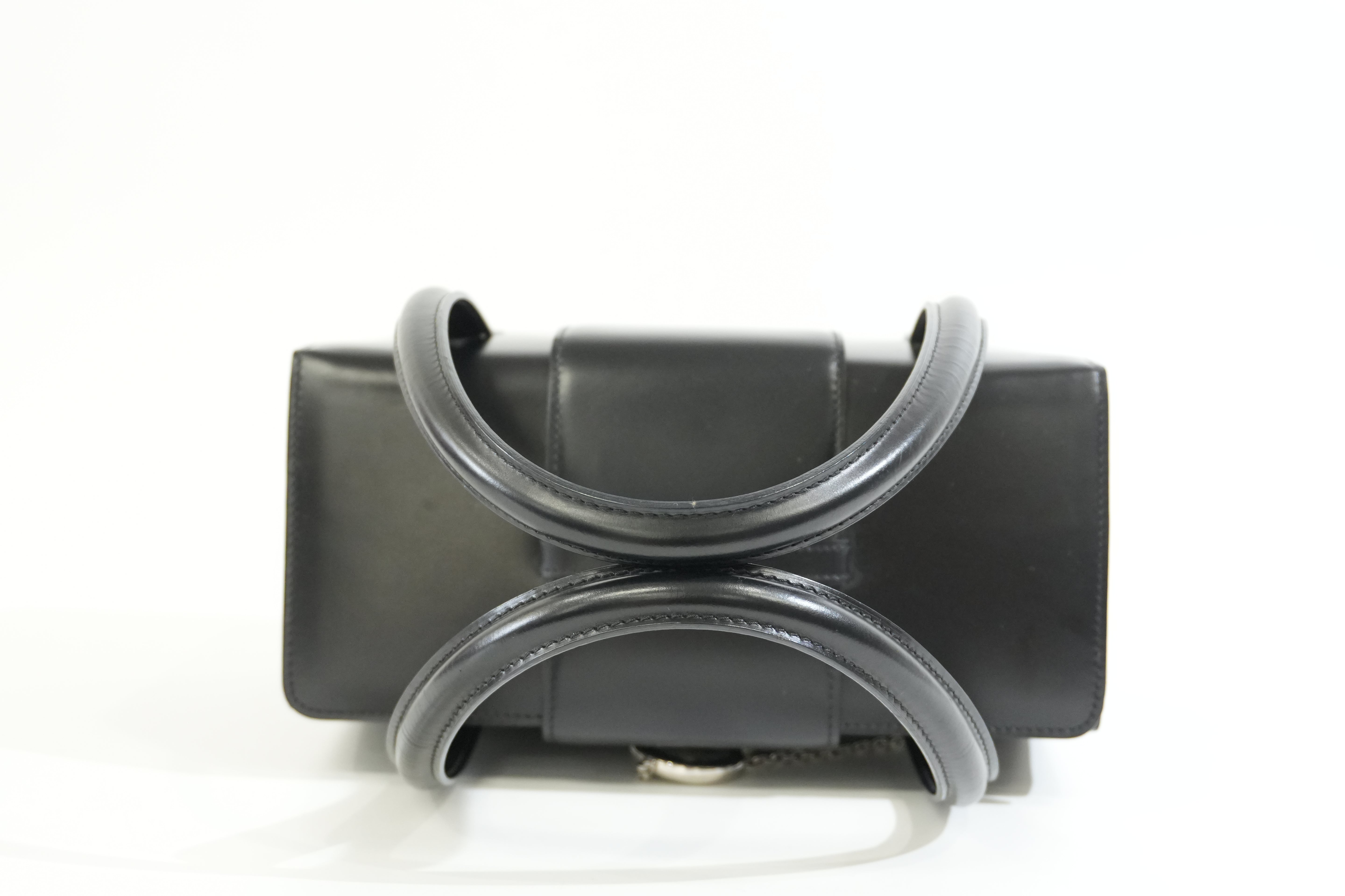 Pre-owned Cartier Panthere Box Type Handbag Black