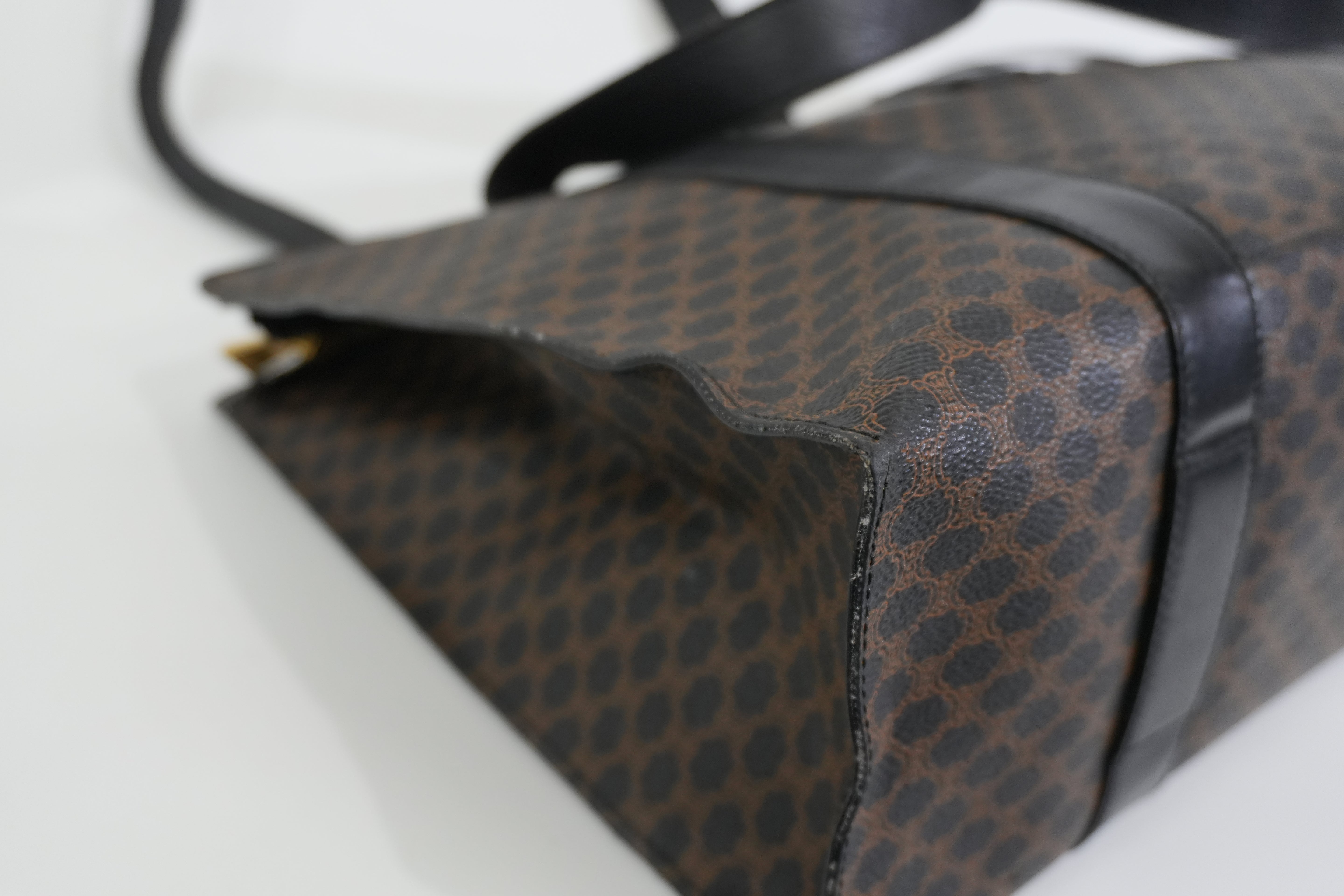 Pre-owned Celine Macadam Tote Bag Black