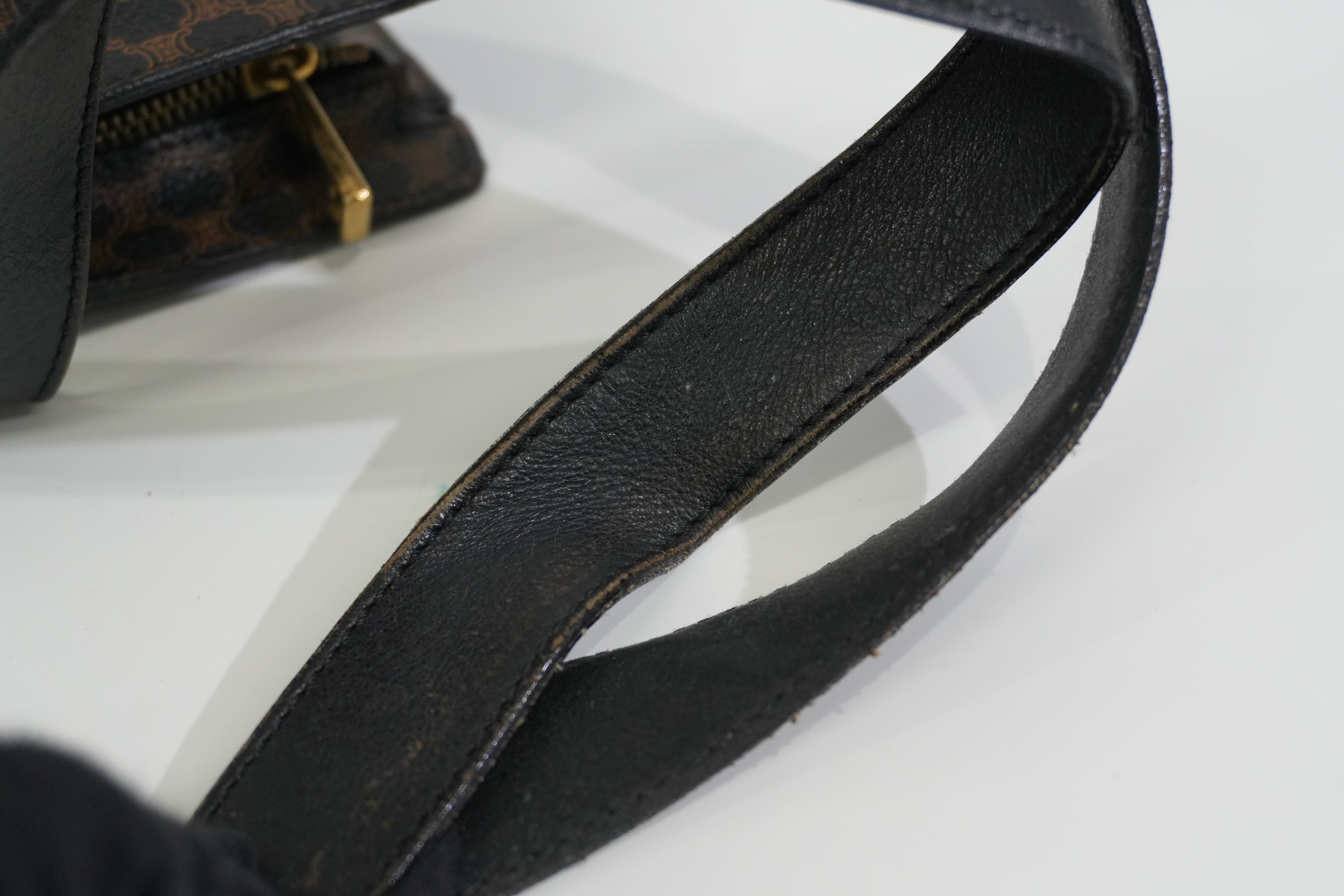 Pre-owned Celine Macadam Tote Bag Black