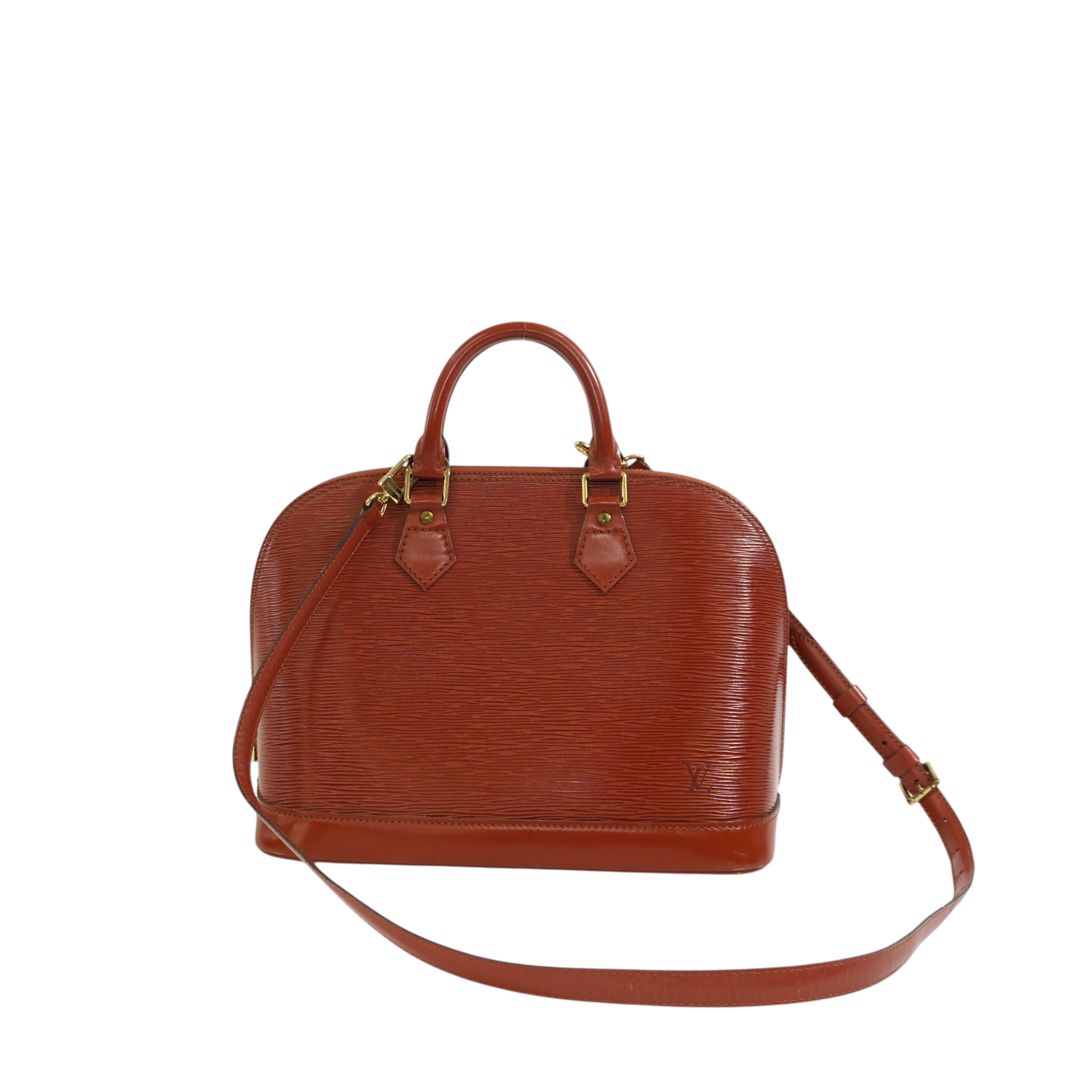 Pre-owned Louis Vuitton Epi Two Way Alma Shoulder Bag Brown