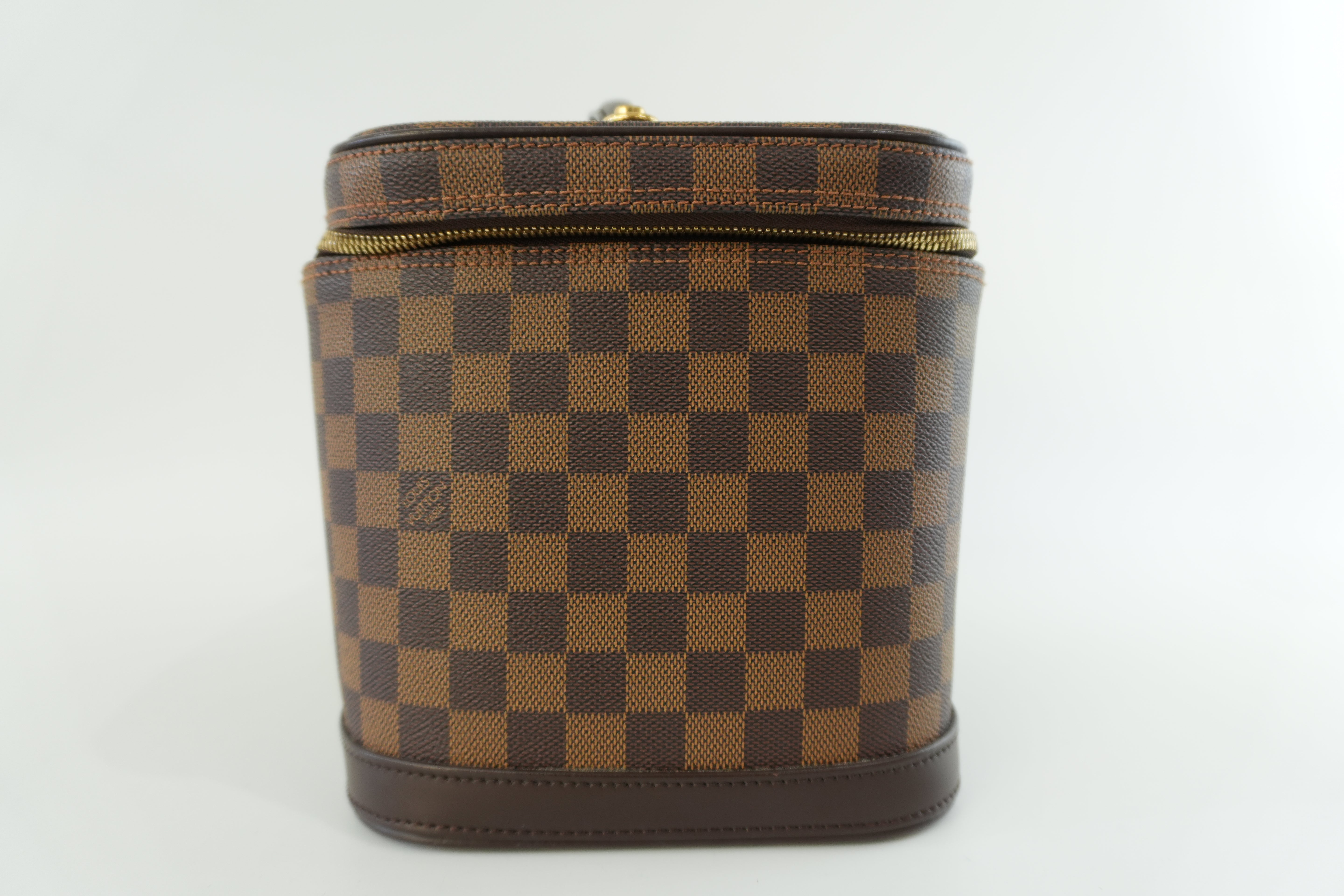 Louis Vuitton Damier Ebene Nice Vanity Case Special Order Used