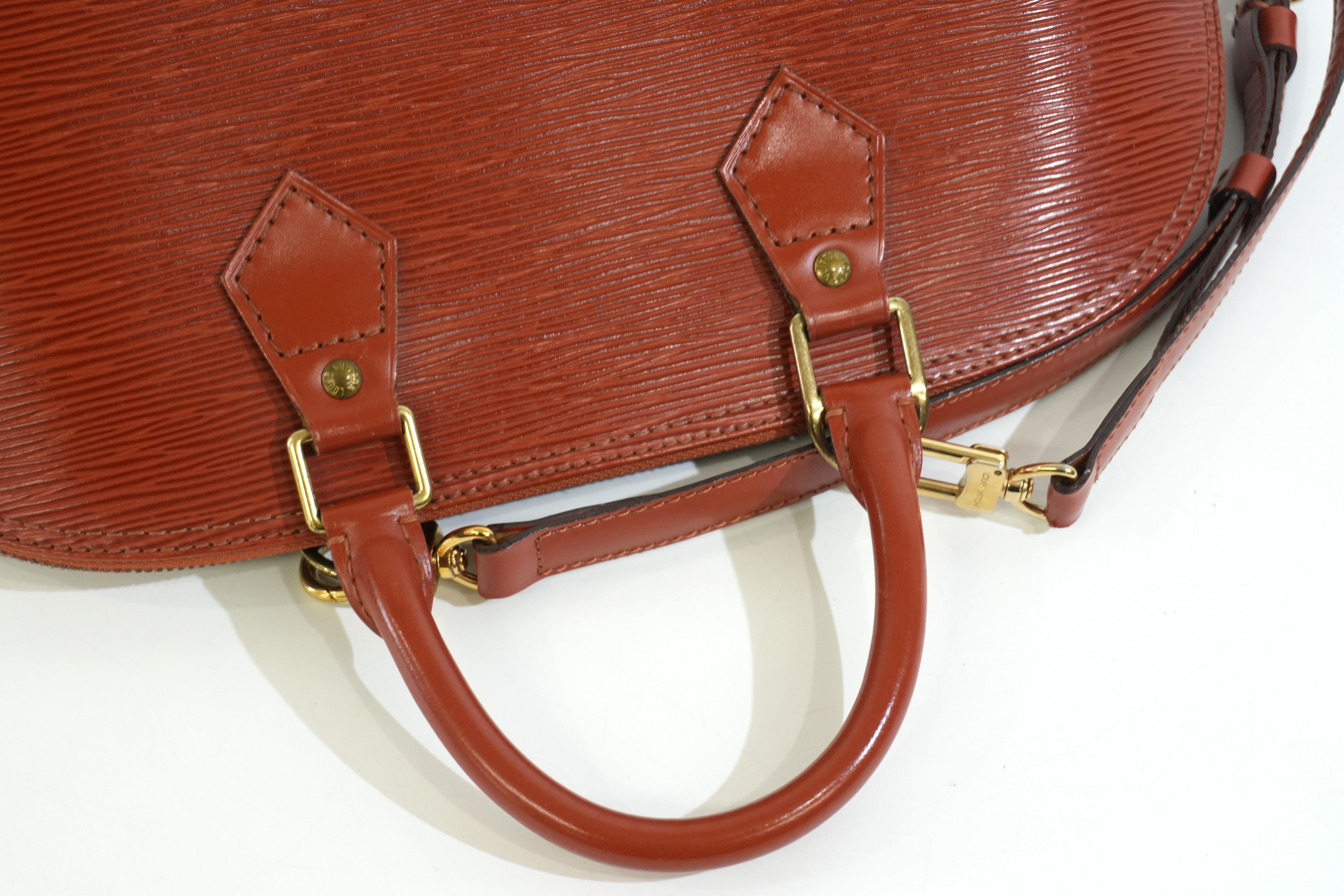 Pre-owned Louis Vuitton Epi Two Way Alma Shoulder Bag Brown