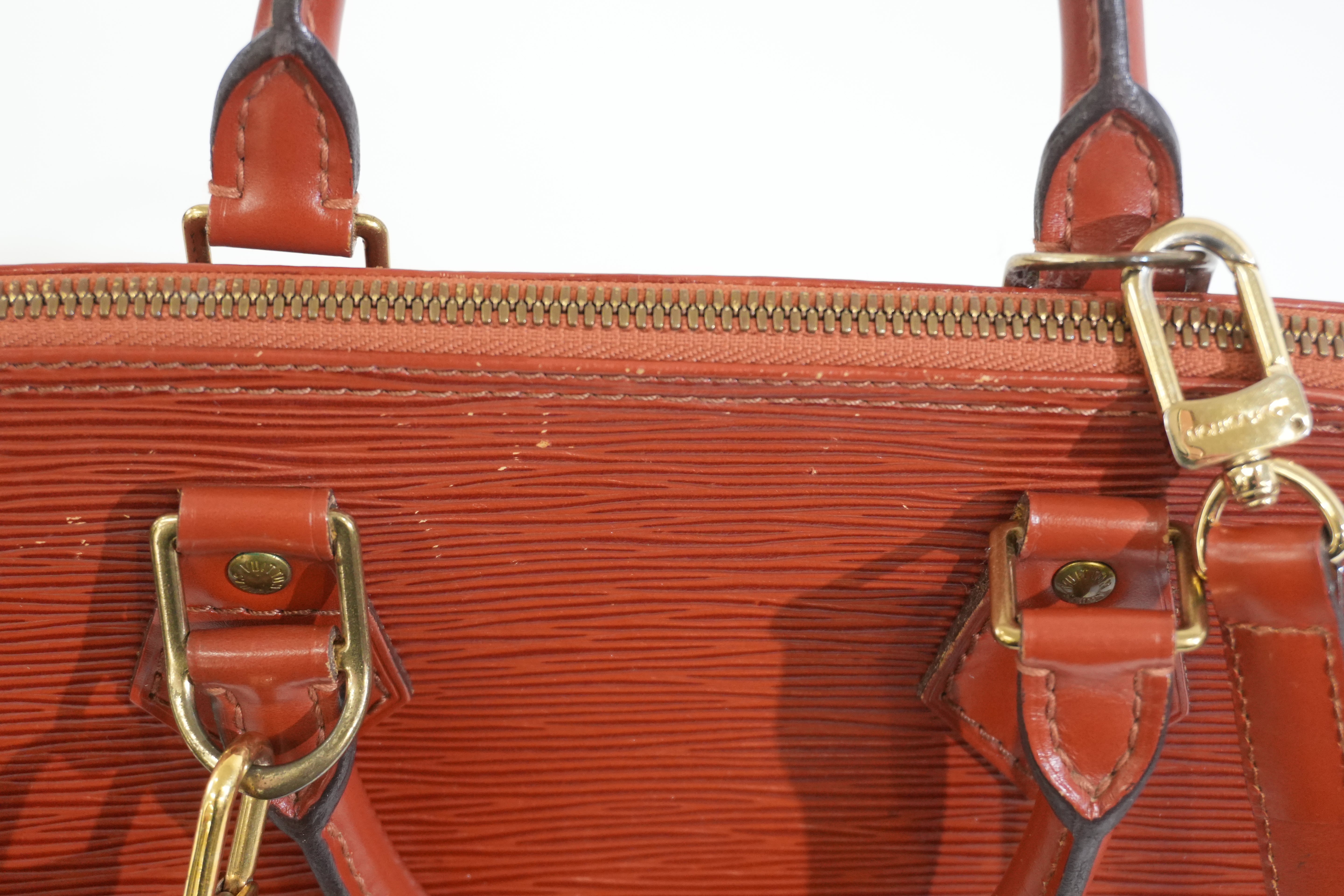 Pre-owned Louis Vuitton Epi Two Way Alma Shoulder Bag Brown
