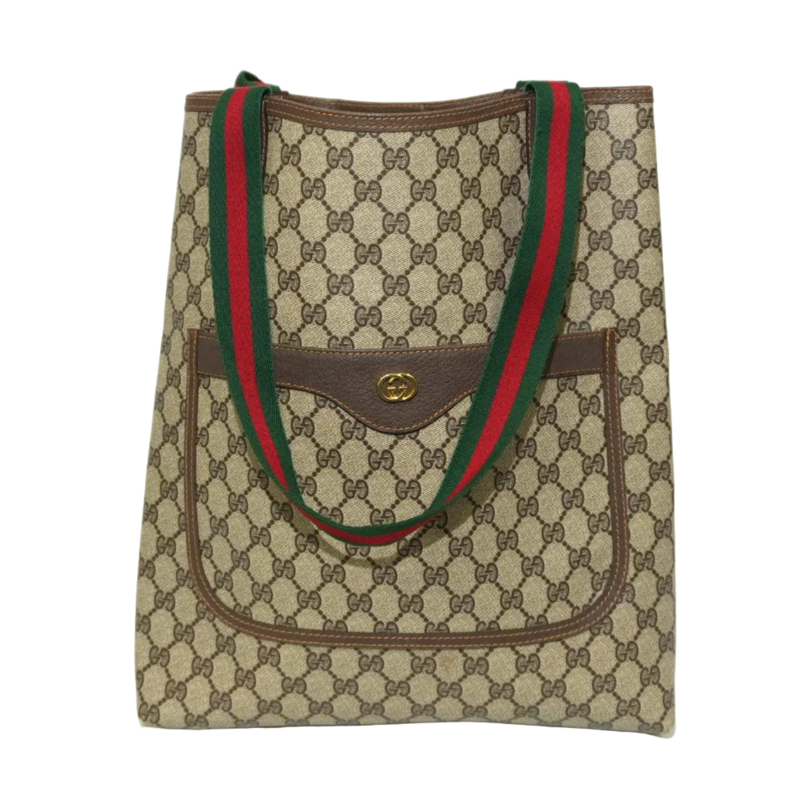 Pre-owned Gucci Ophidia Tote Bag Brown