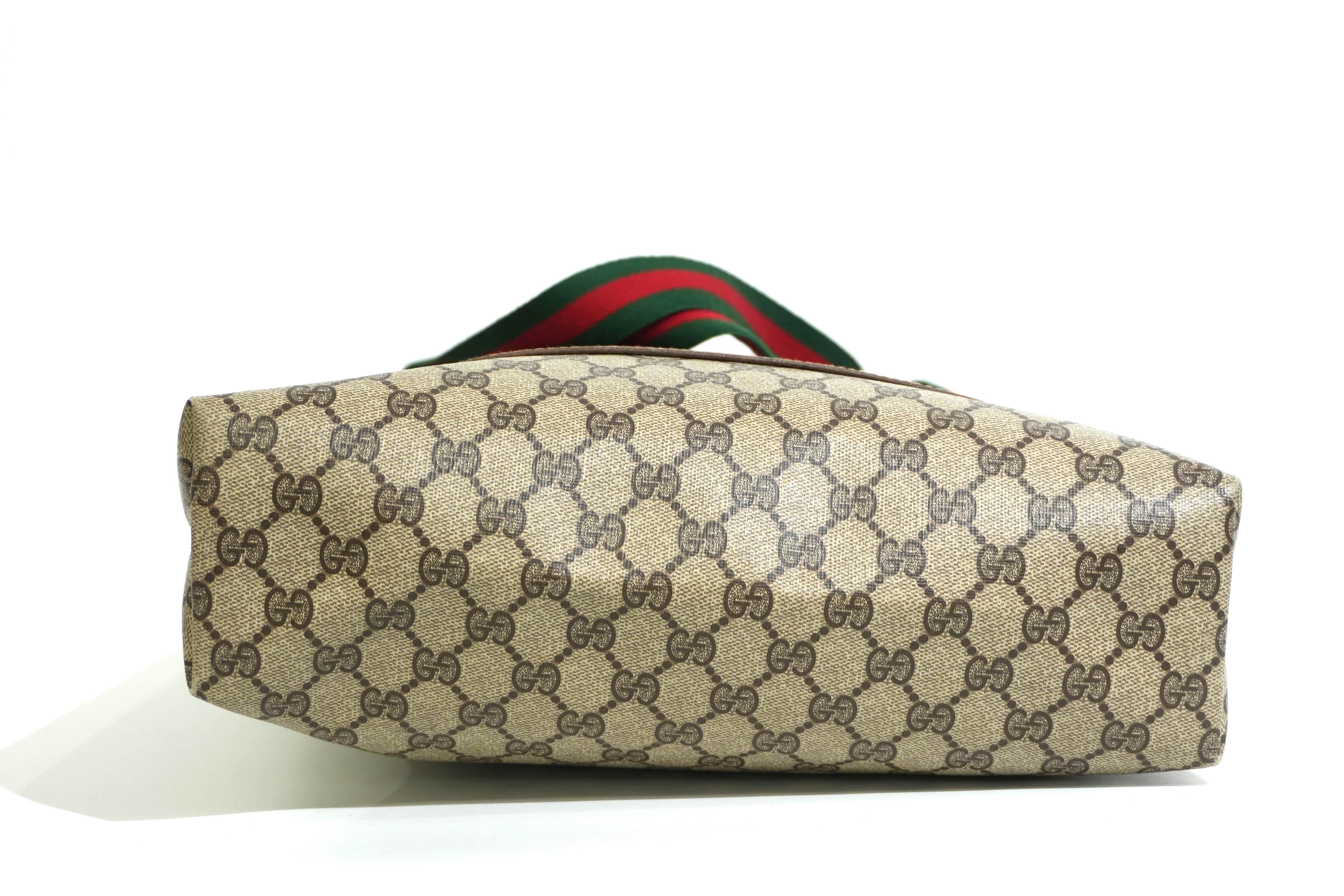 Pre-owned Gucci Ophidia Tote Bag Brown