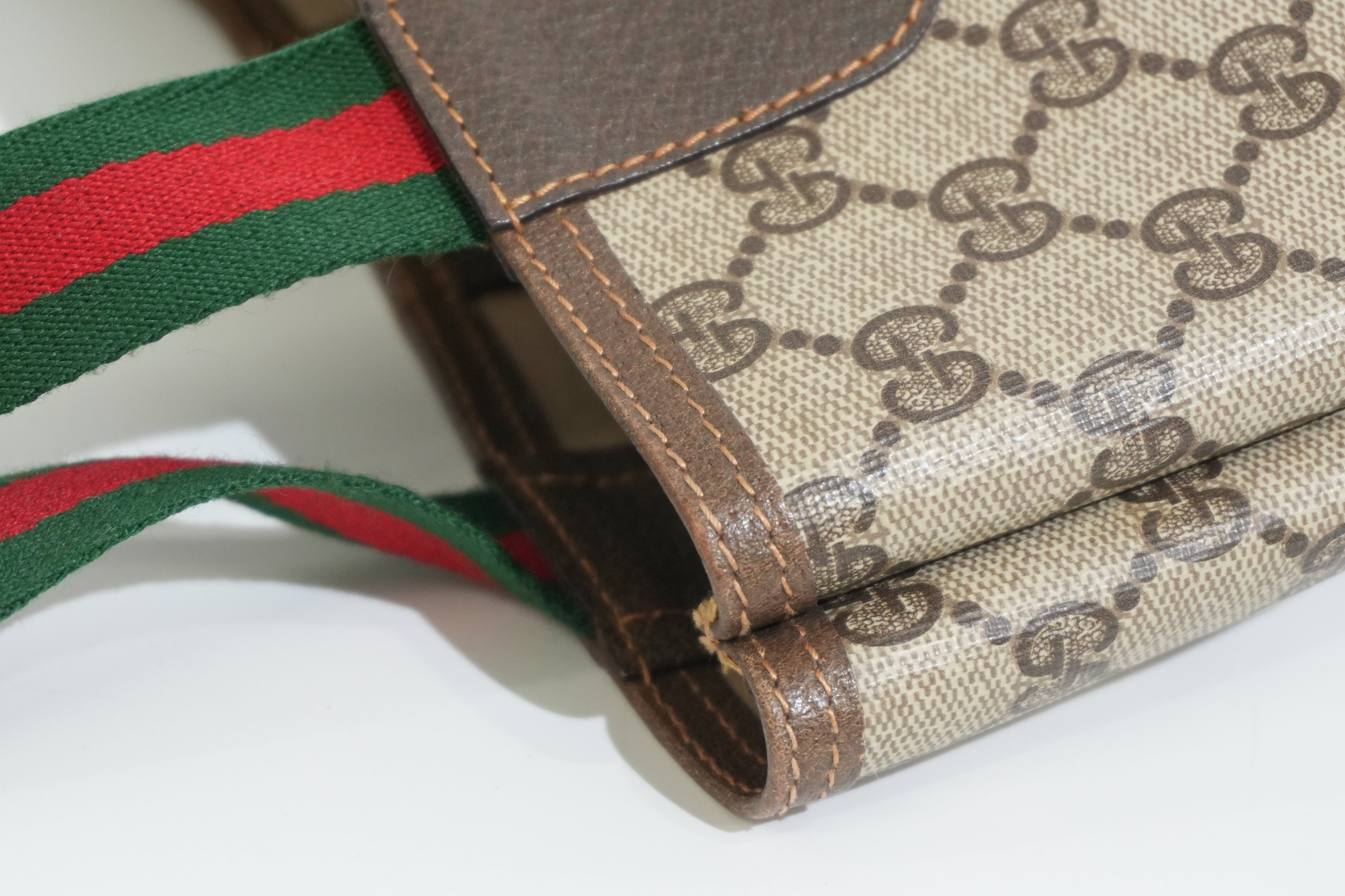 Pre-owned Gucci Ophidia Tote Bag Brown