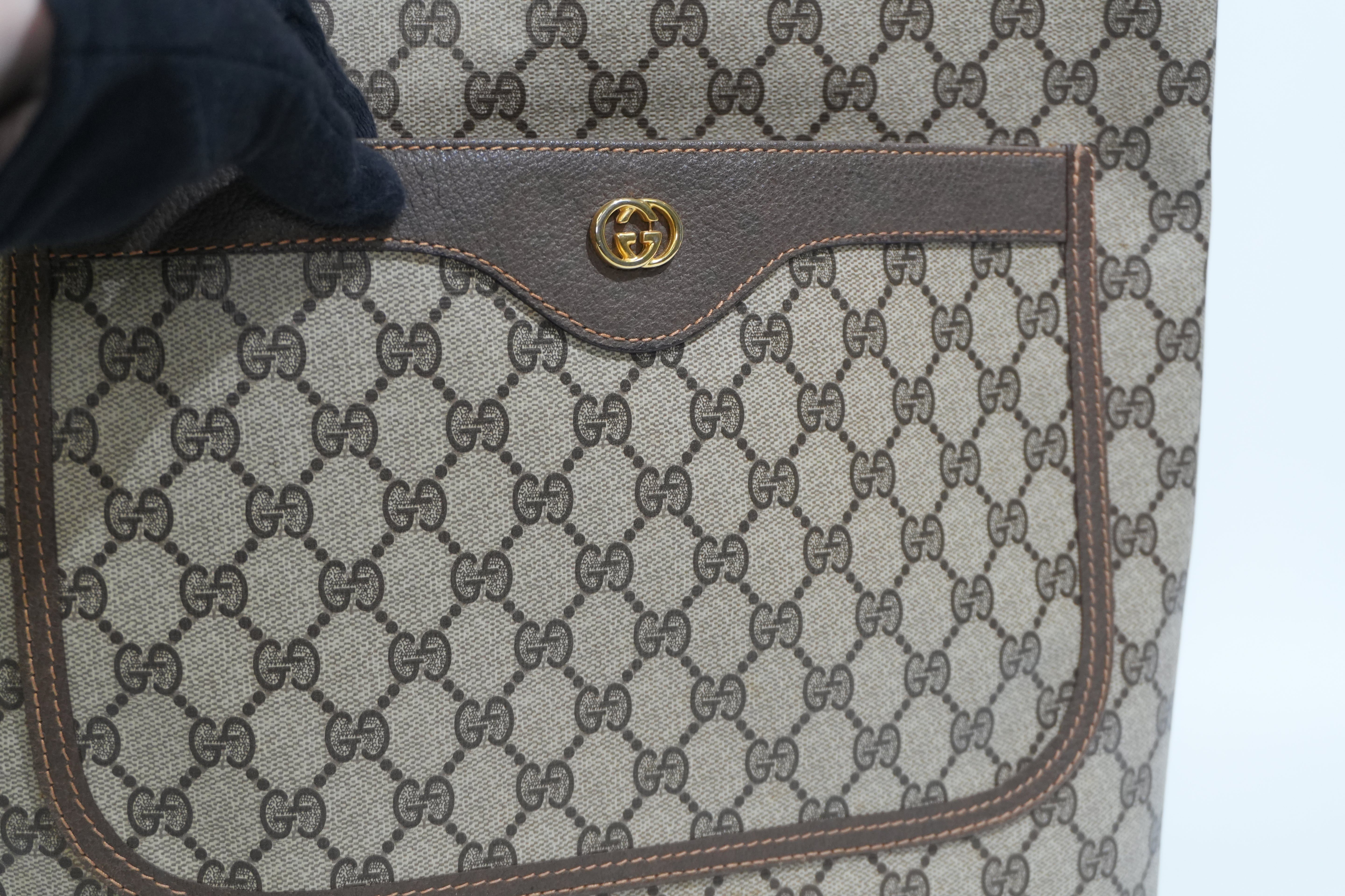 Pre-owned Gucci Ophidia Tote Bag Brown