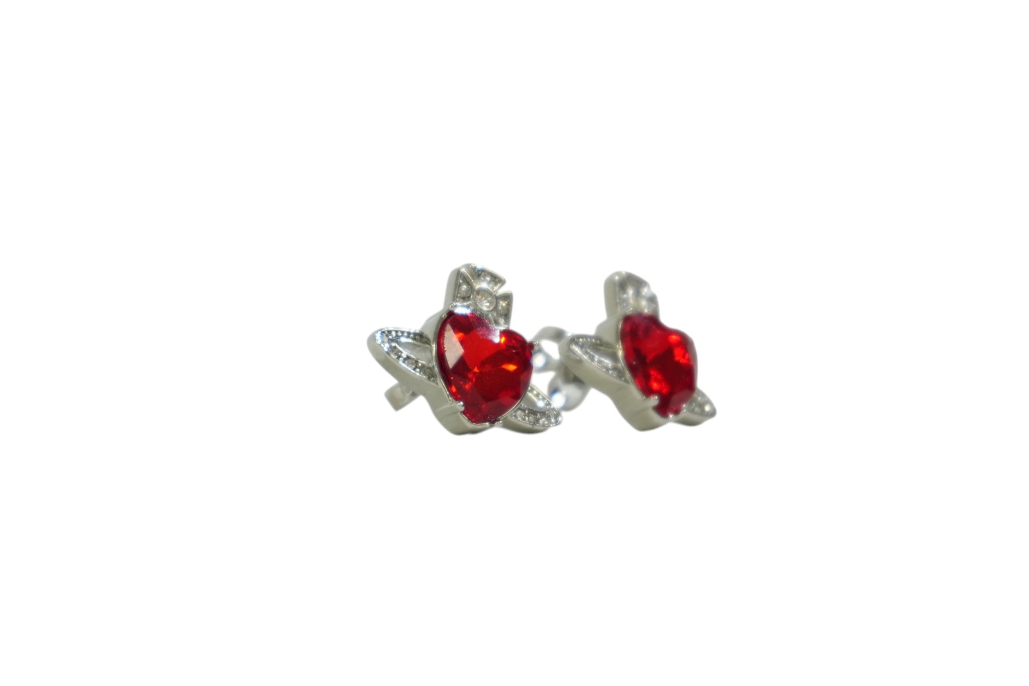 Pre-owned Vivienne Westwood Earrings Red and Silver