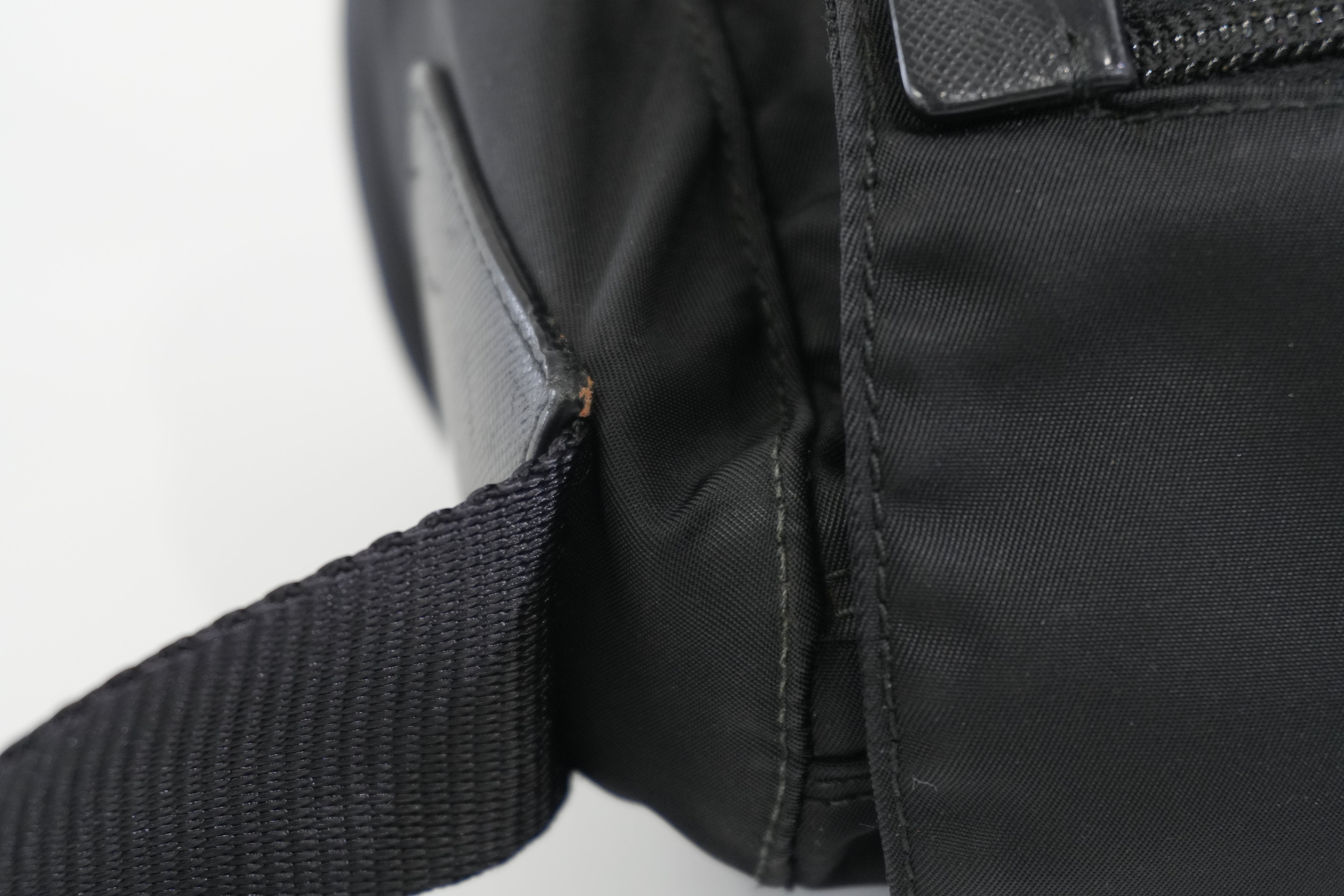 Pre-owned Prada Nylon Crossbody Bag Black