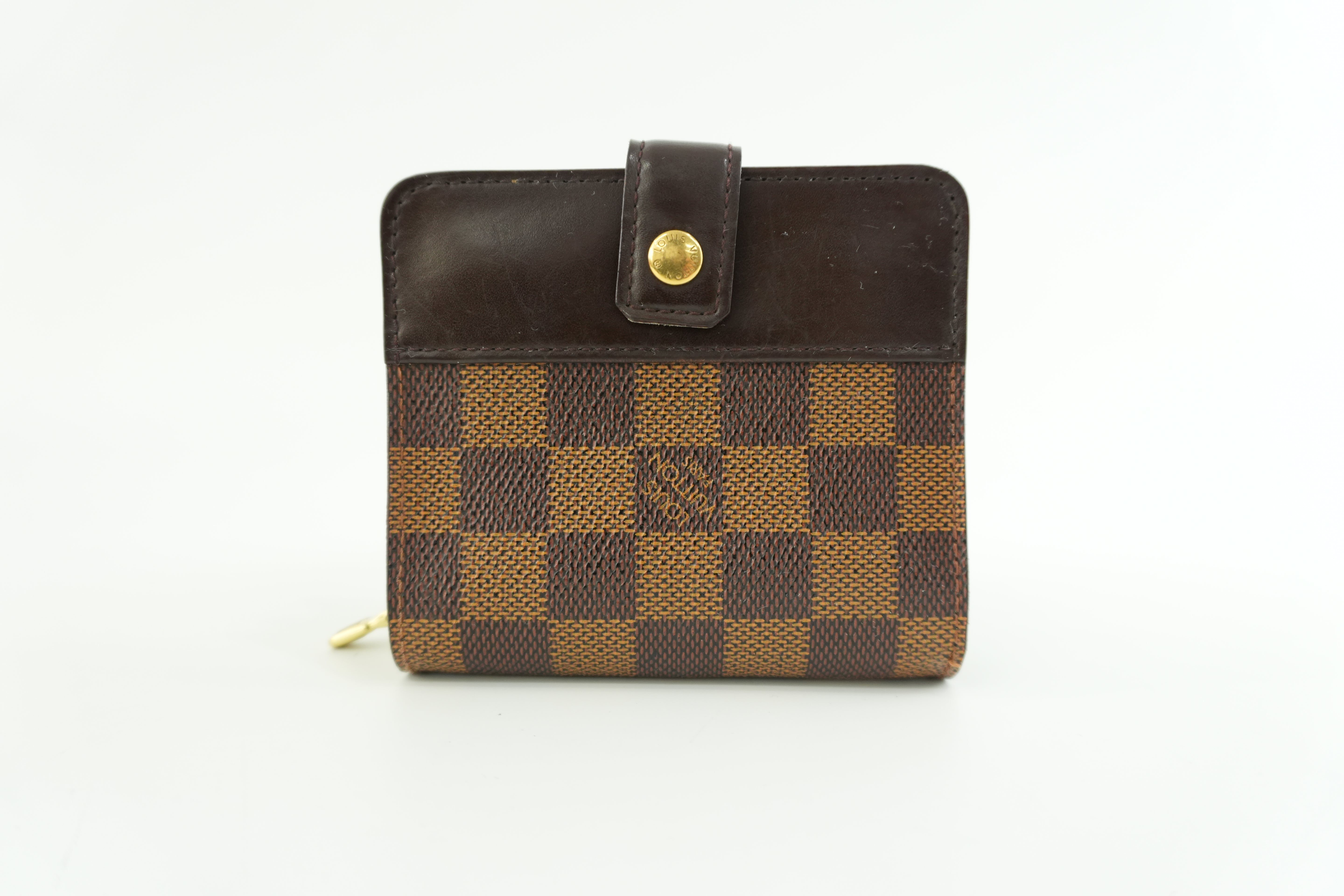 Louis Vuitton Damier Ebene Compact Wallet Used