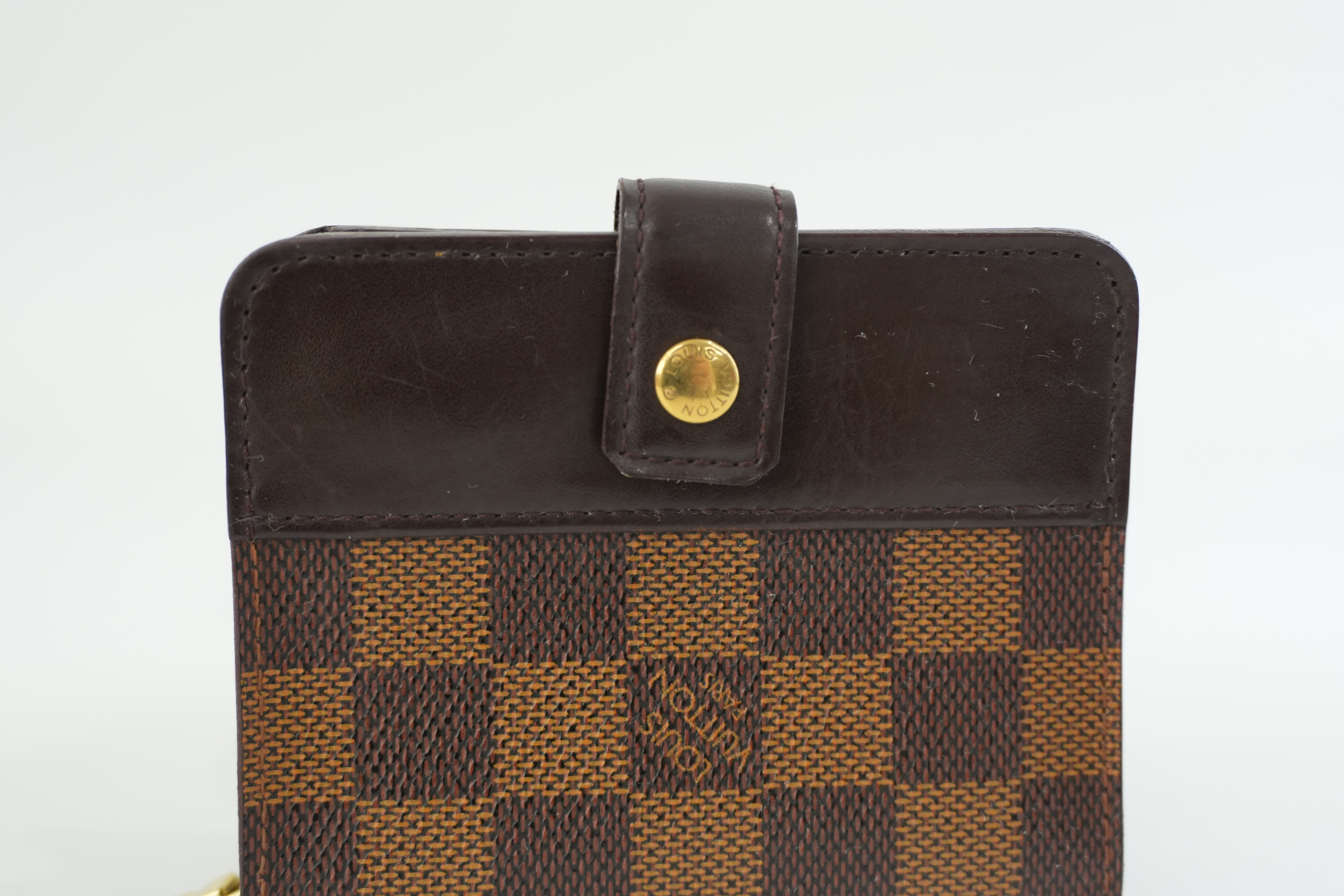 Louis Vuitton Damier Ebene Compact Wallet Used