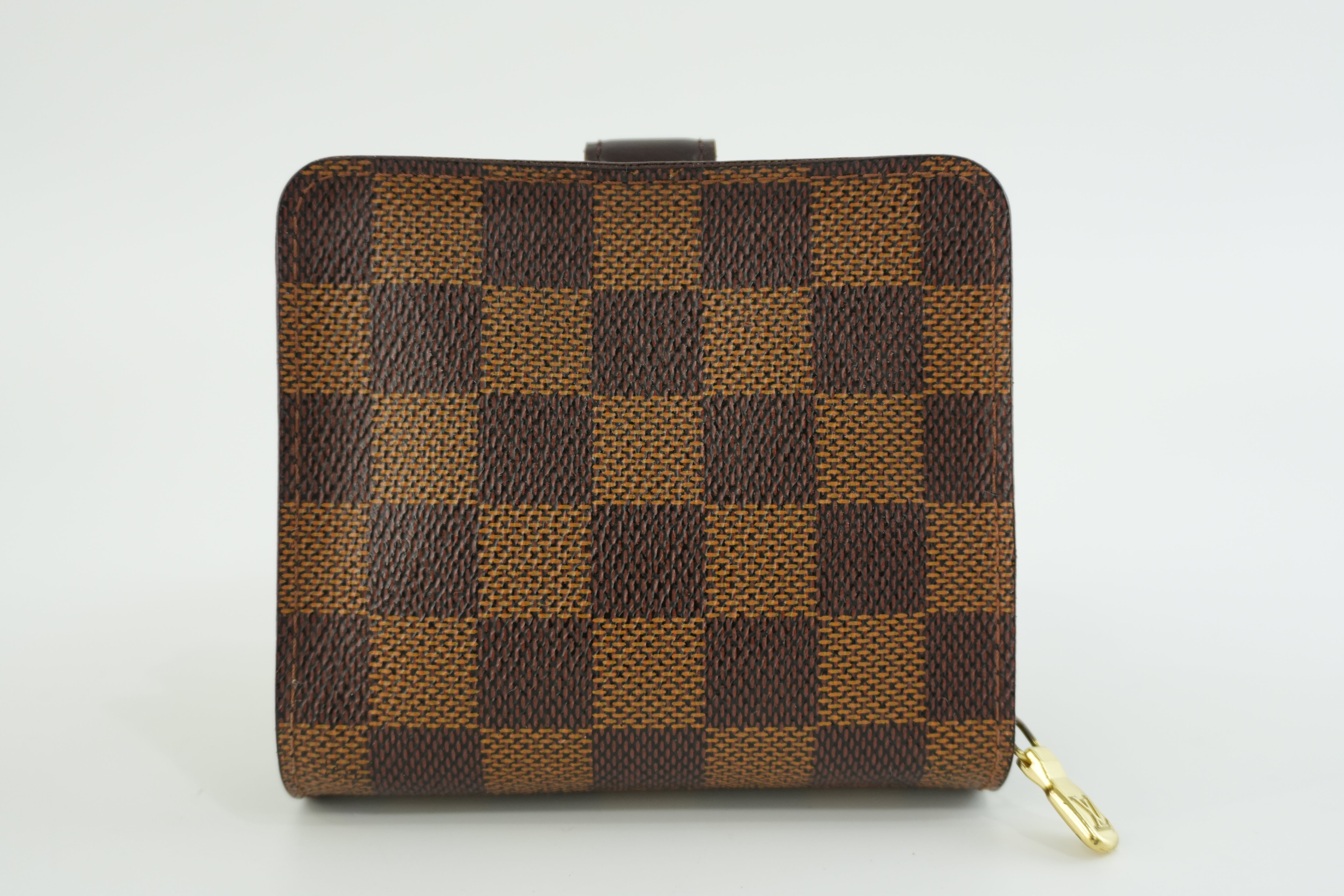 Louis Vuitton Damier Ebene Compact Wallet Used