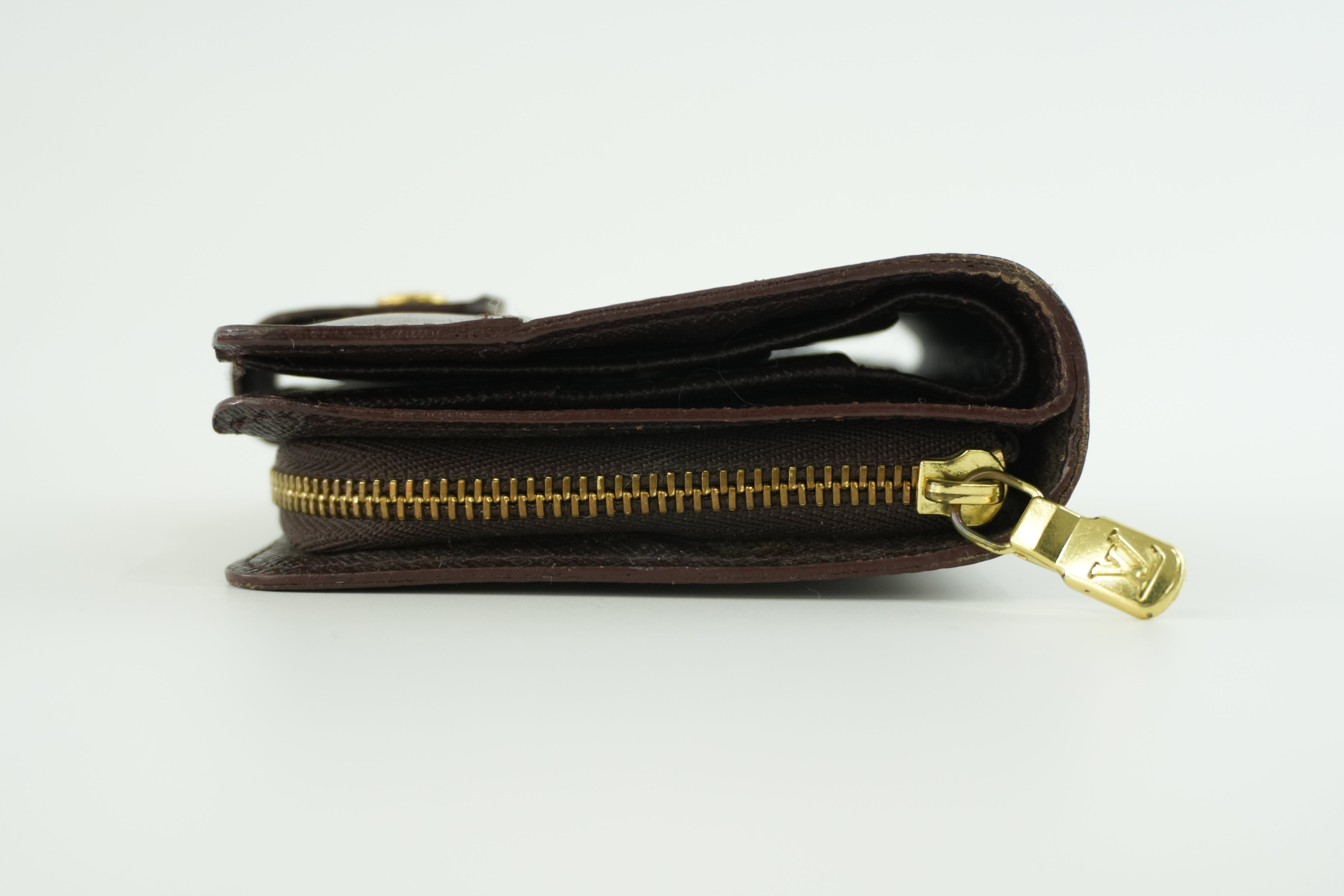 Louis Vuitton Damier Ebene Compact Wallet Used