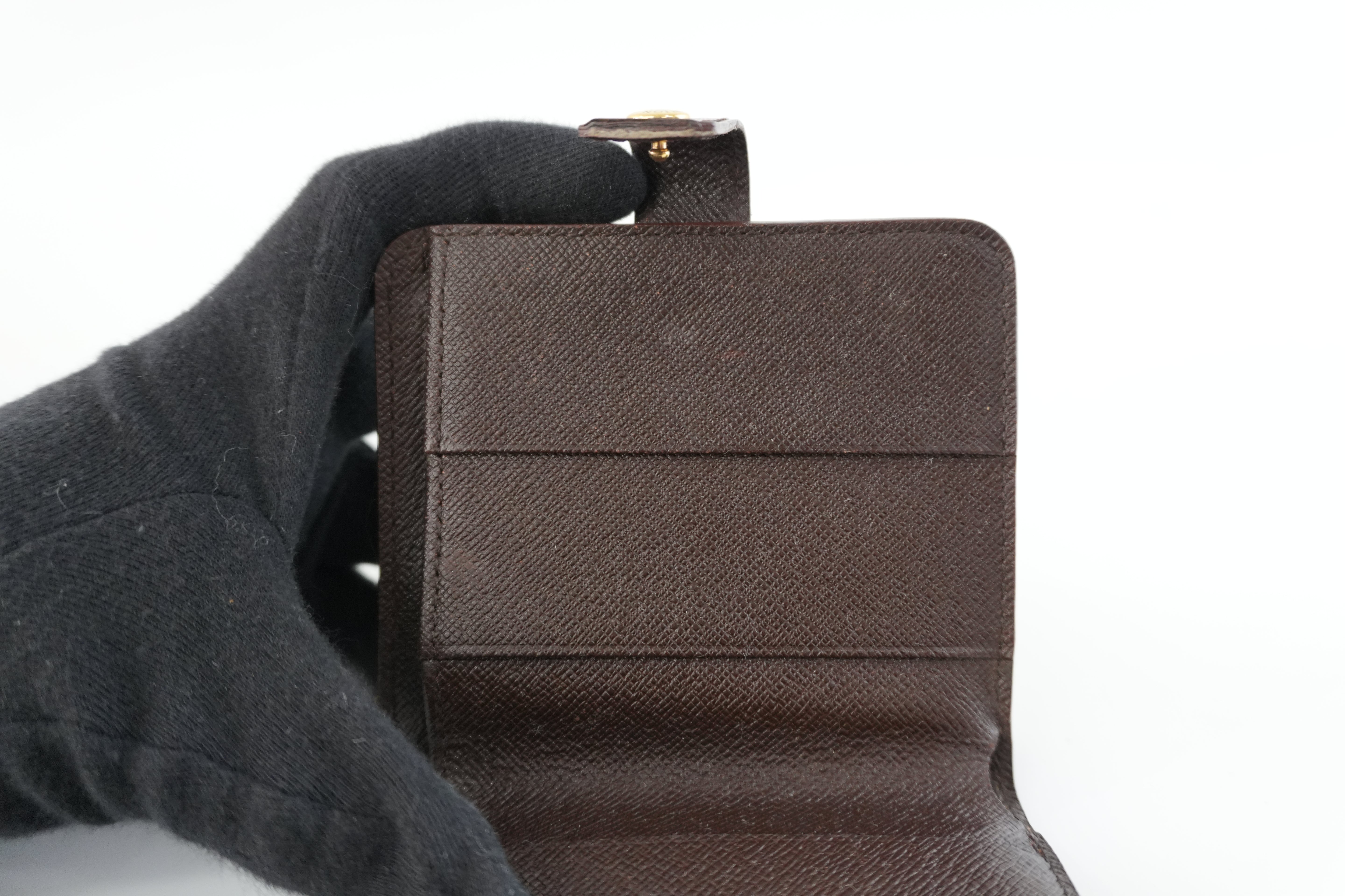 Louis Vuitton Damier Ebene Compact Wallet Used