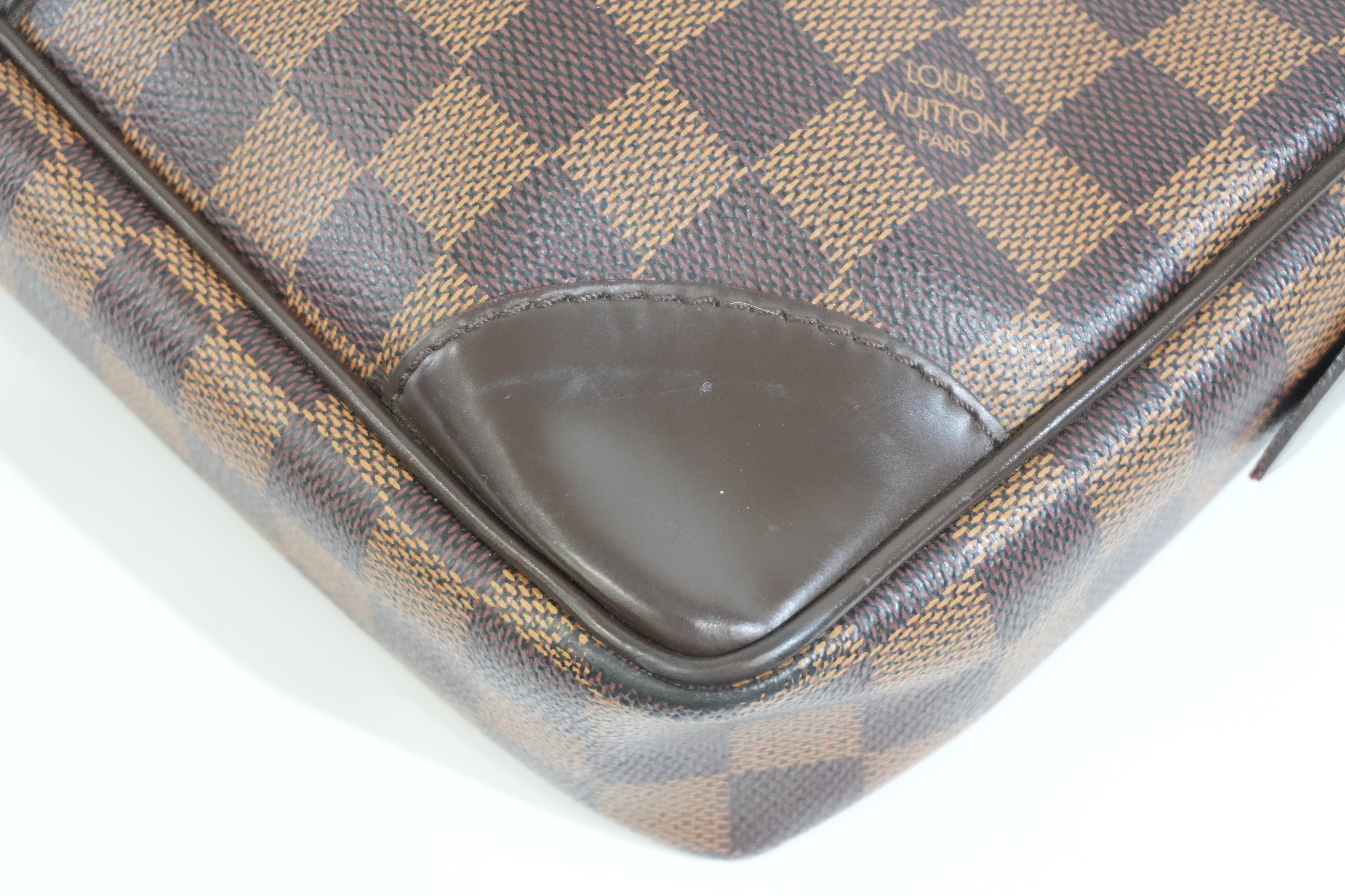 Pre-owned Louis Vuitton Damier Ebene Porte Documents Briefcase