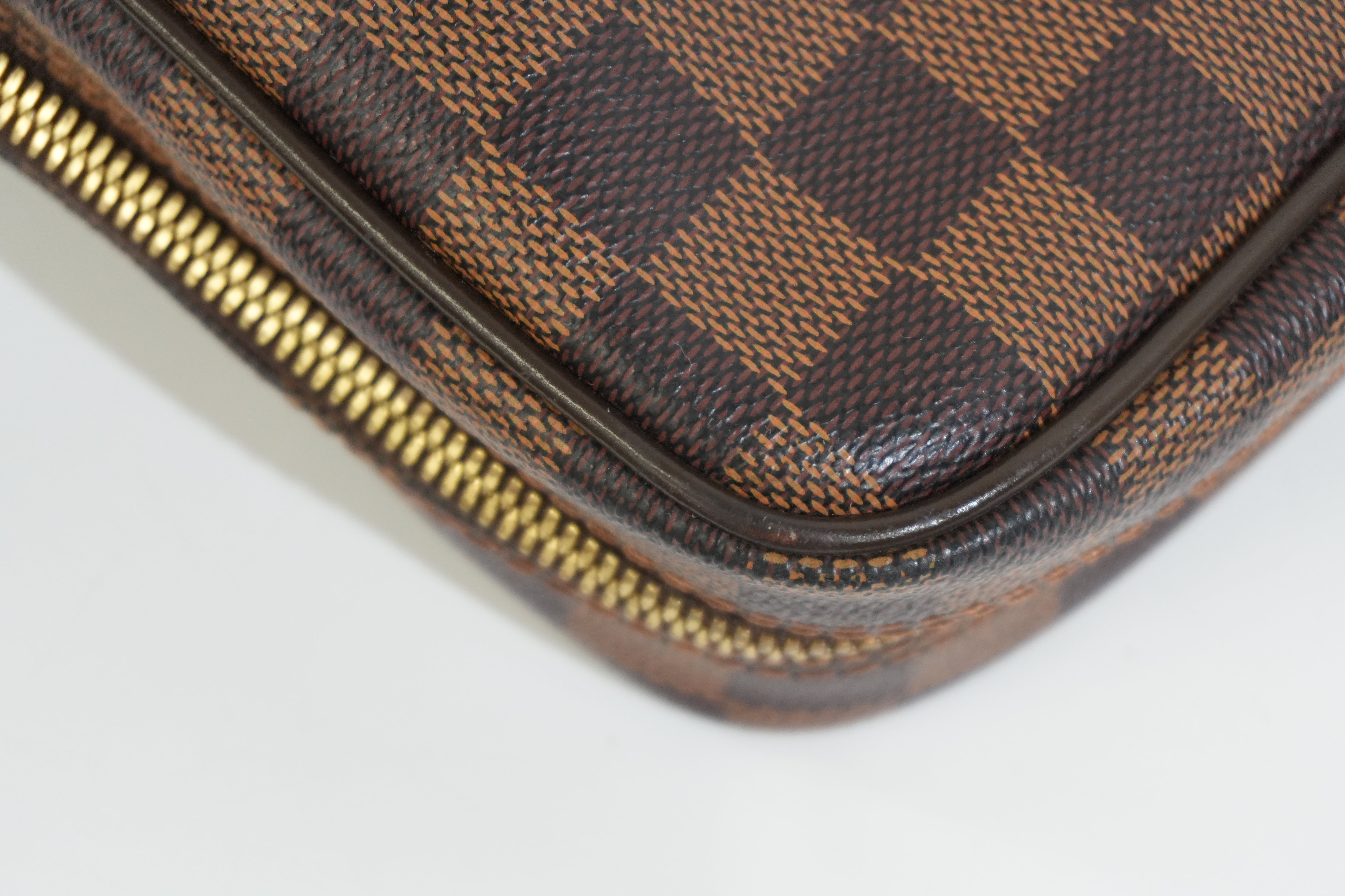 Pre-owned Louis Vuitton Damier Ebene Porte Documents Briefcase
