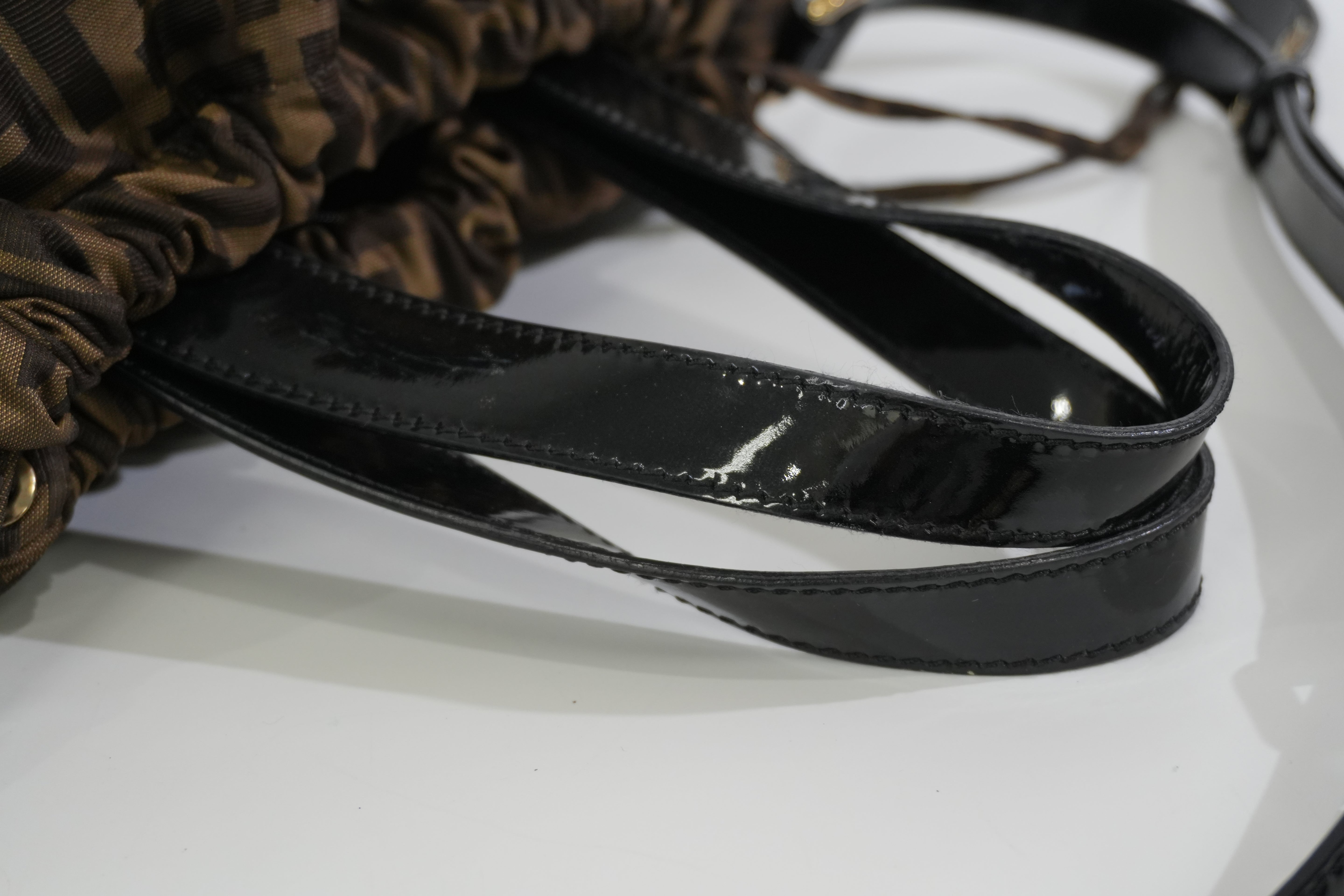 Pre-owned Fendi Zucca Two Way Shoulder Bag Brown