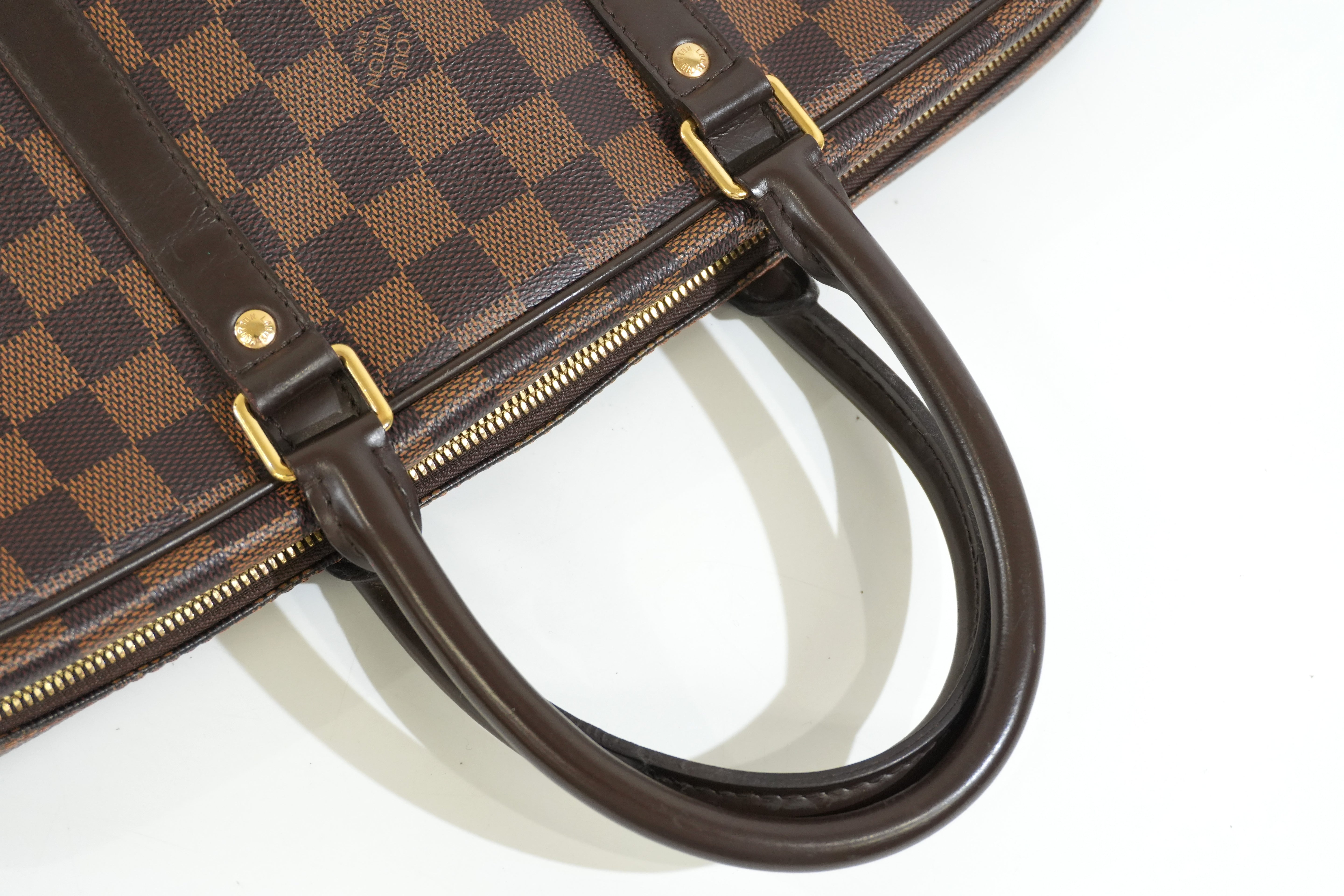 Pre-owned Louis Vuitton Damier Ebene Porte Documents Briefcase