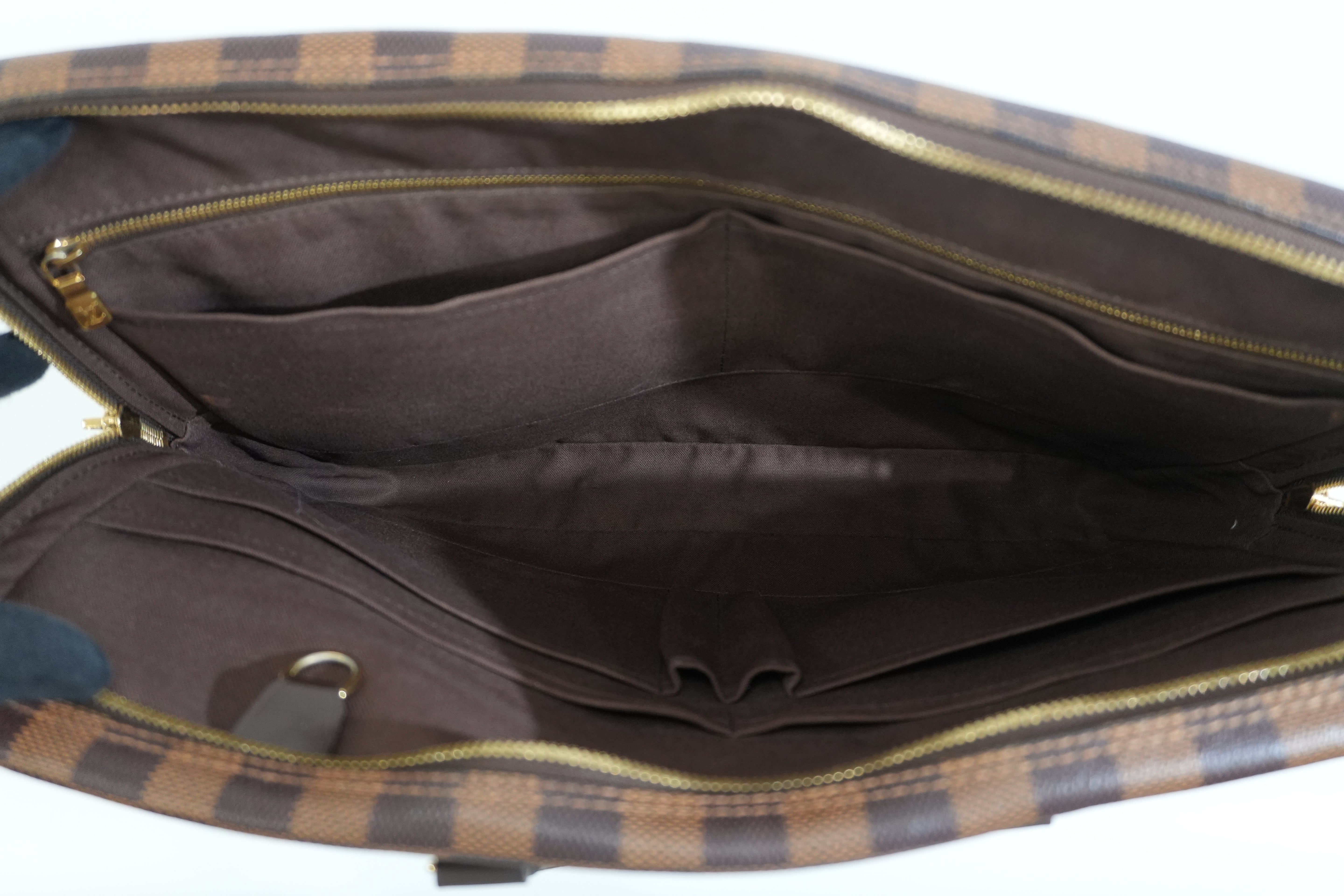 Pre-owned Louis Vuitton Damier Ebene Porte Documents Briefcase