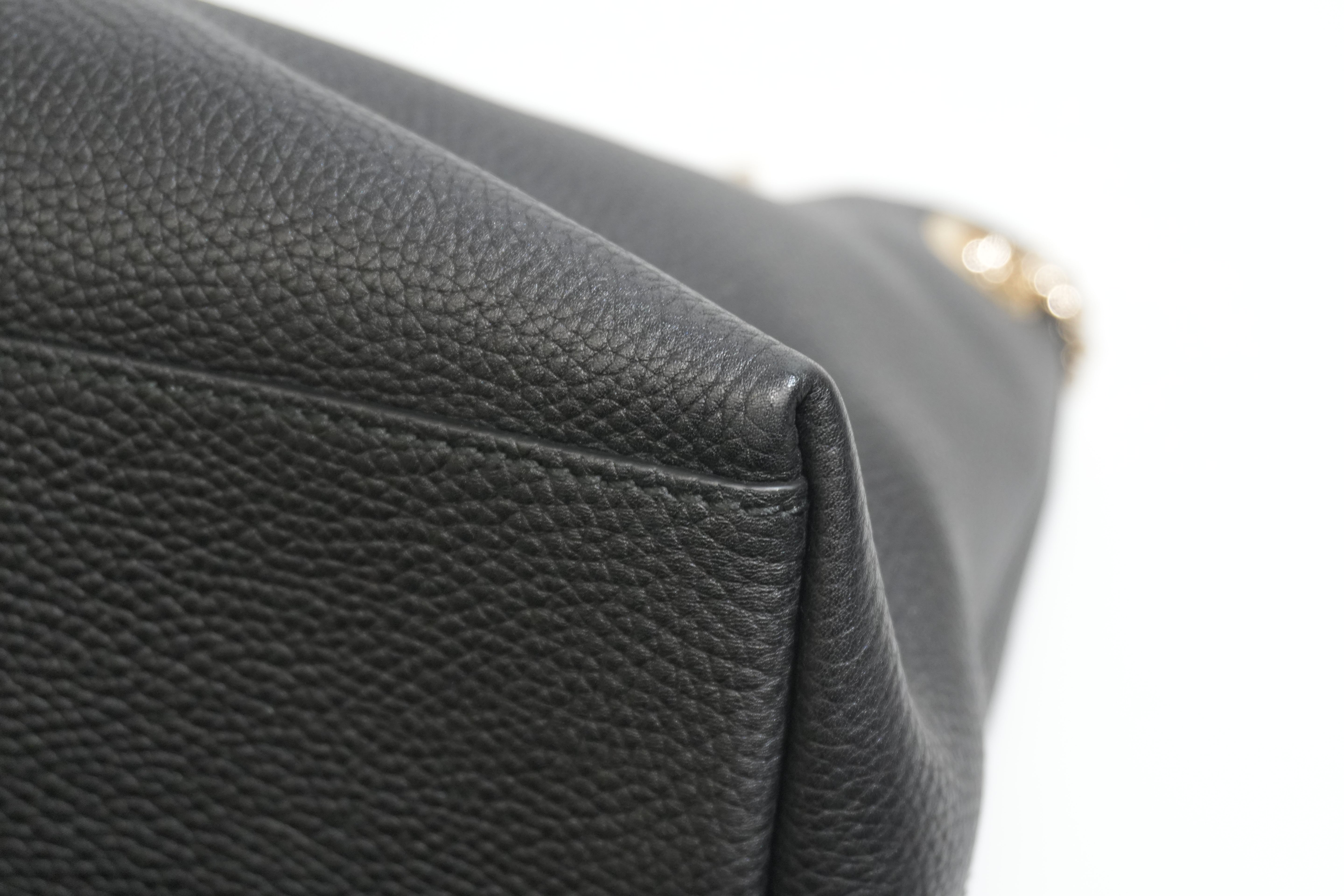 Pre-owned Gucci Soho Chain Tote Bag Black