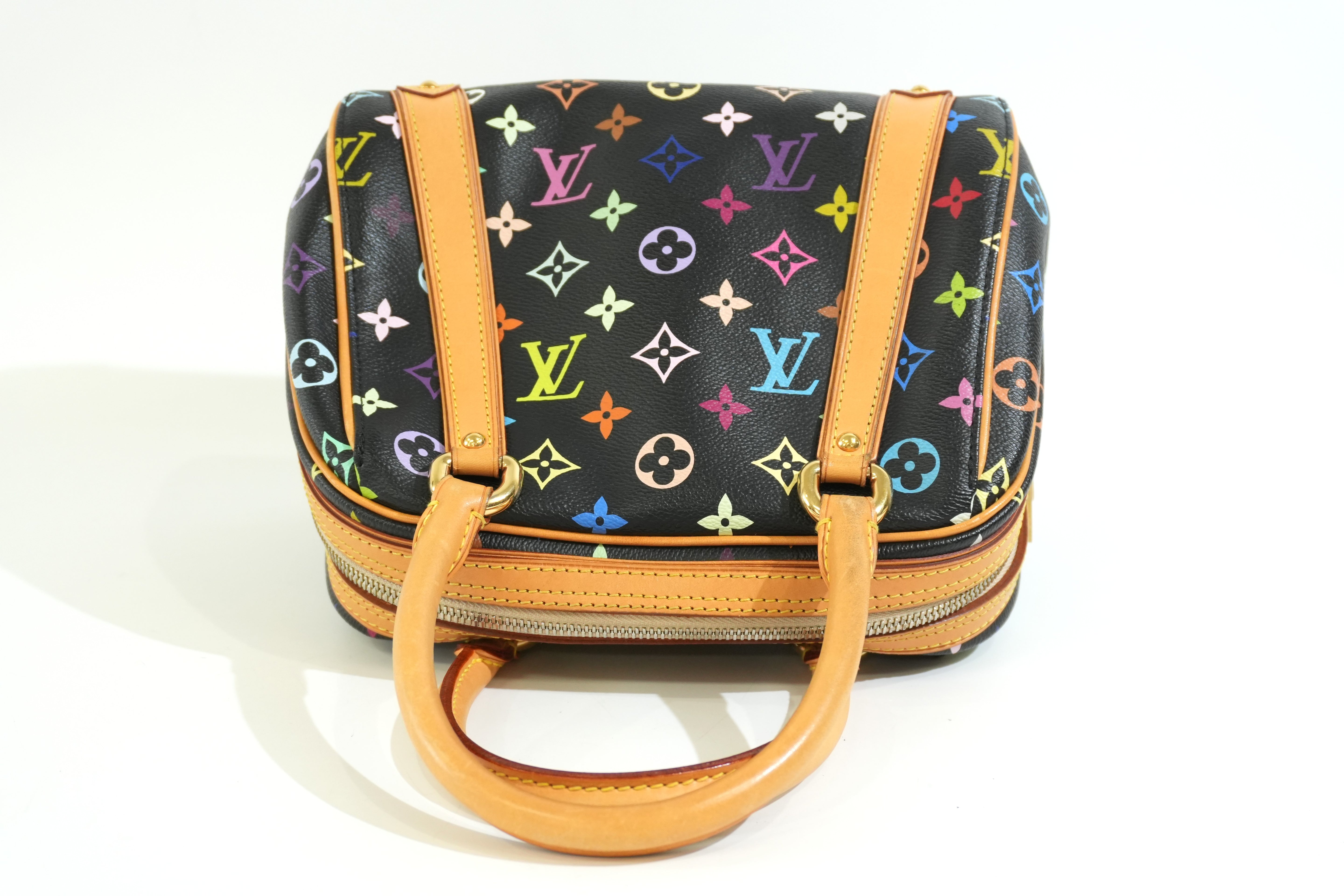 Pre-owned Louis Vuitton Multicolor Priscilla Handbag Black