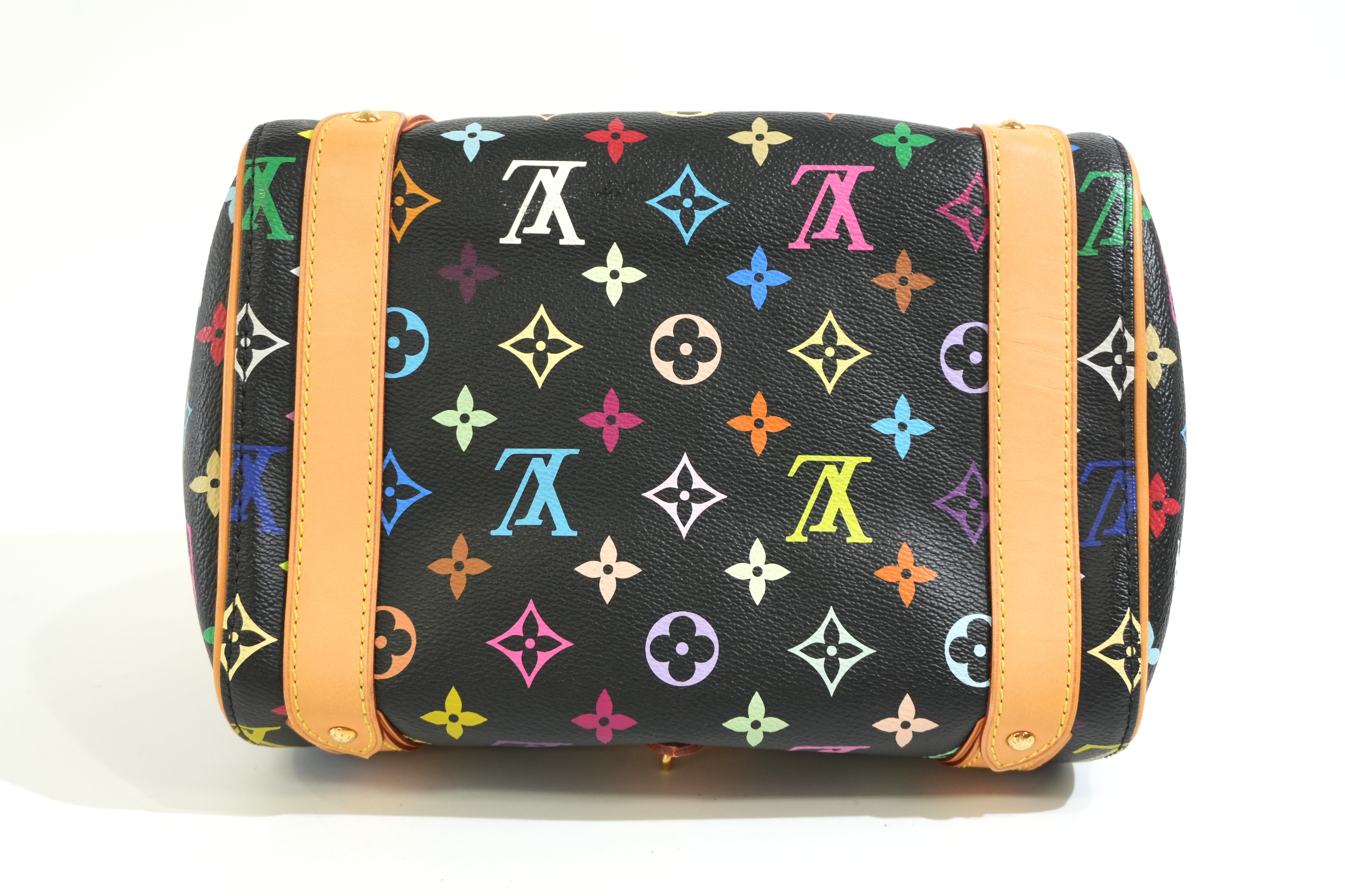 Pre-owned Louis Vuitton Multicolor Priscilla Handbag Black