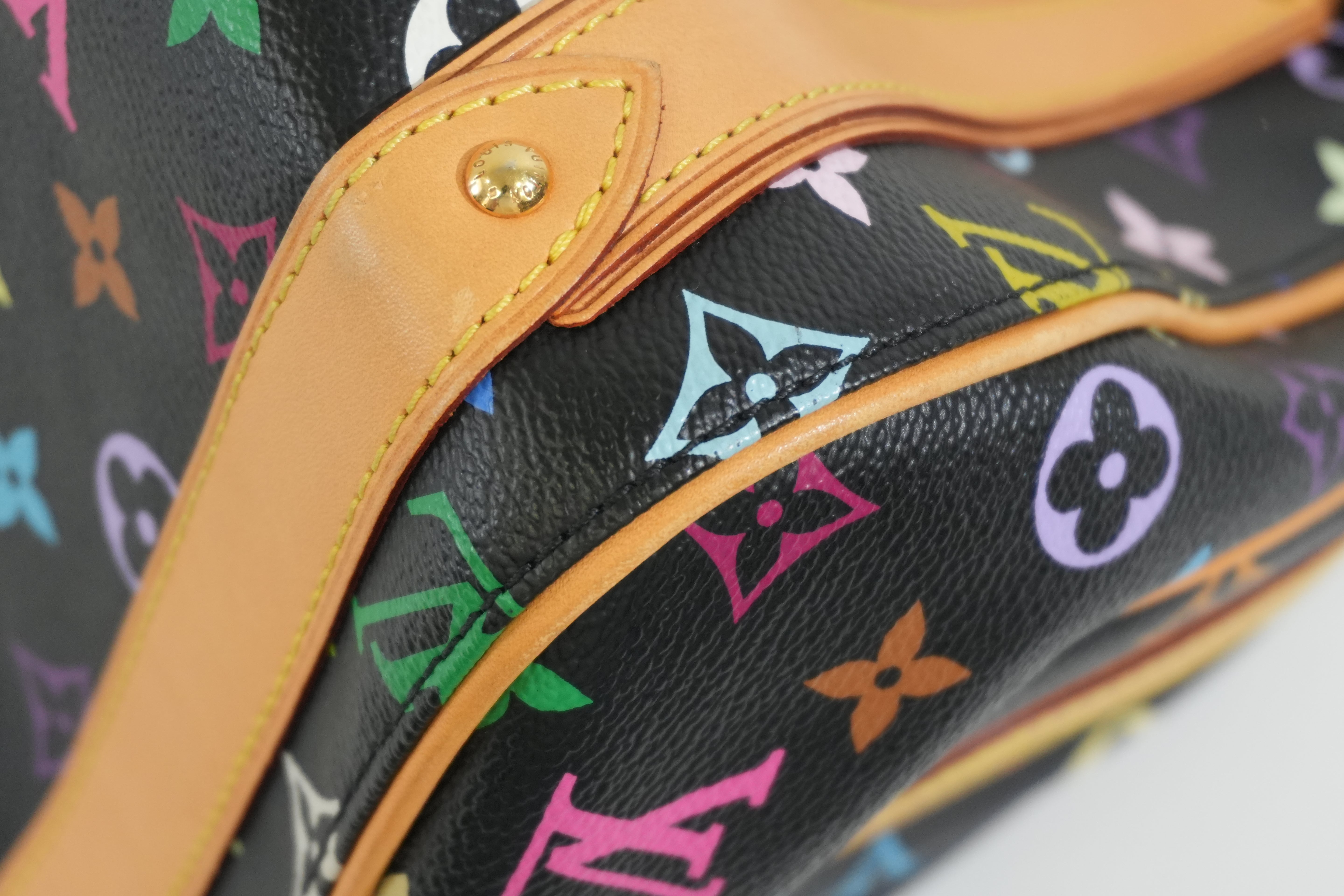 Pre-owned Louis Vuitton Multicolor Priscilla Handbag Black