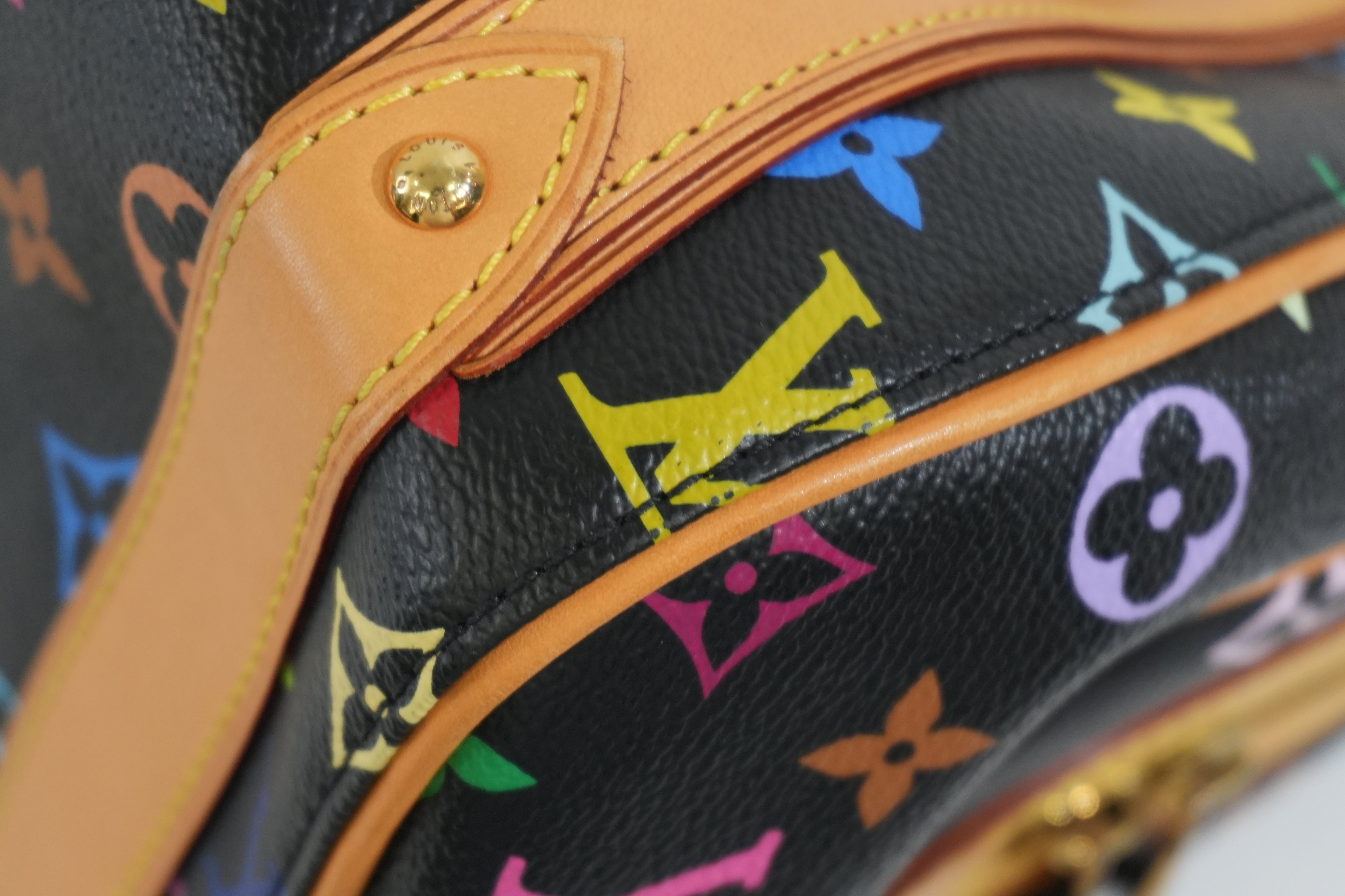 Pre-owned Louis Vuitton Multicolor Priscilla Handbag Black