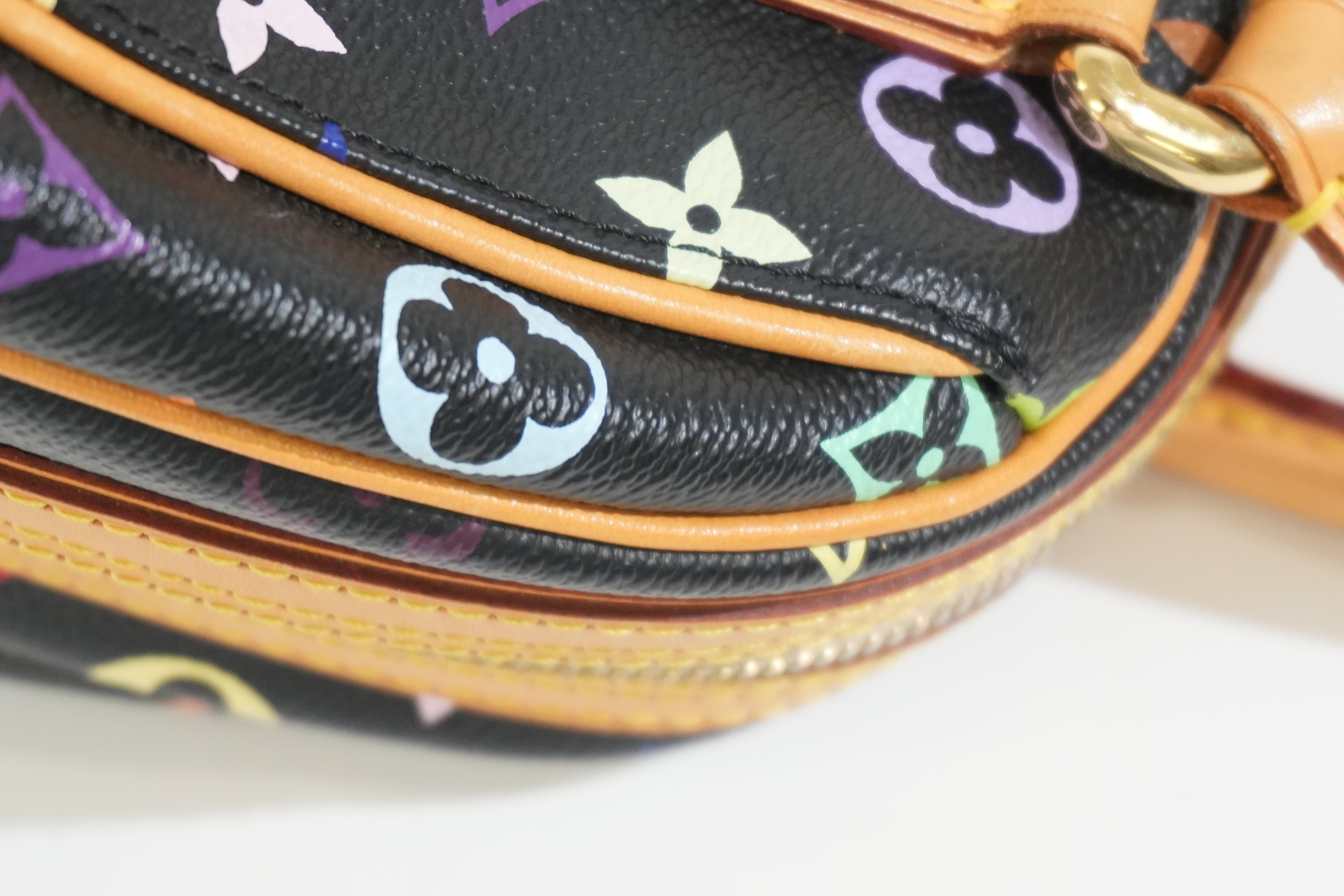 Pre-owned Louis Vuitton Multicolor Priscilla Handbag Black