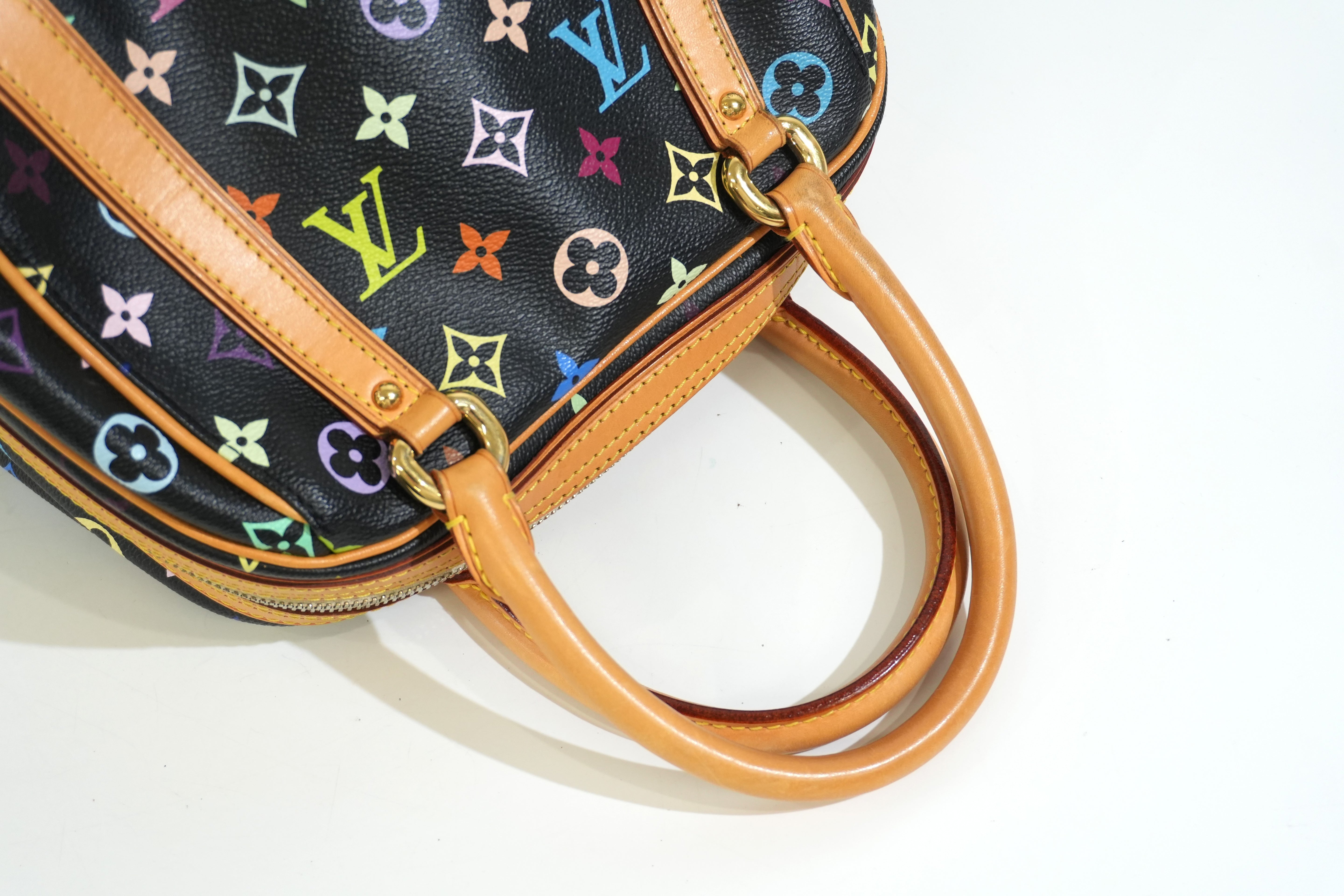 Pre-owned Louis Vuitton Multicolor Priscilla Handbag Black