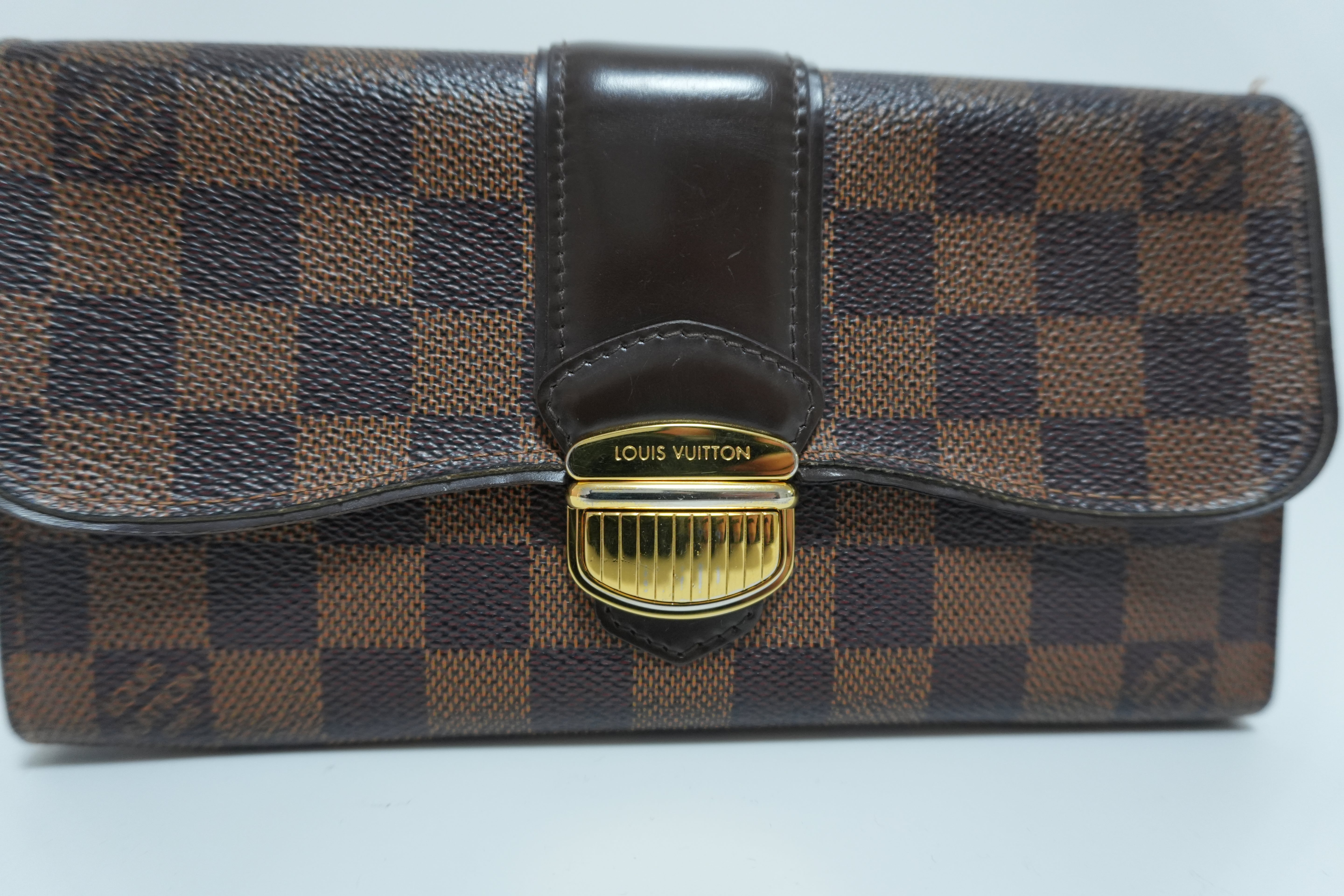 Louis Vuitton Damier Ebene Portefeuille Sistine Wallet Used