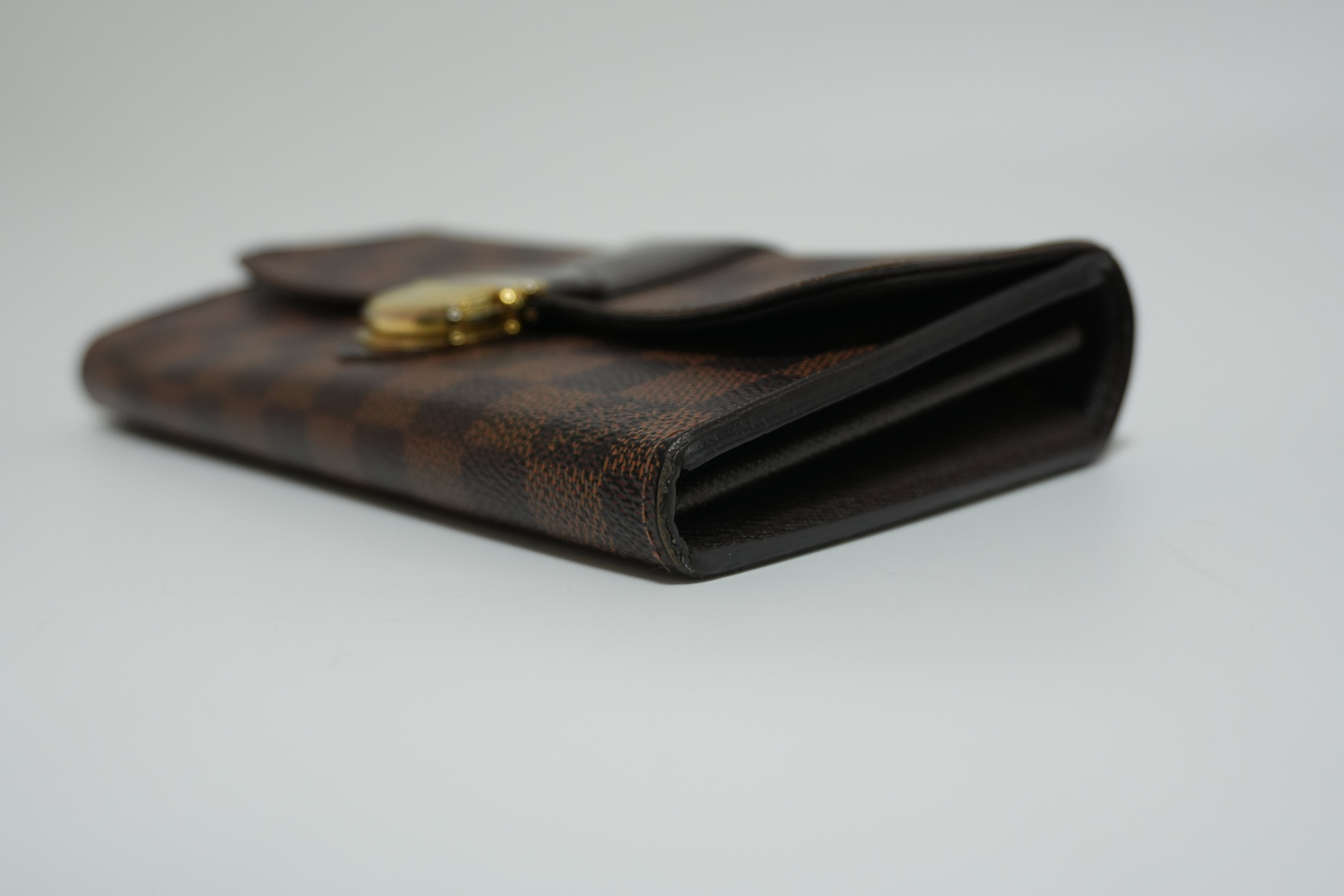 Louis Vuitton Damier Ebene Portefeuille Sistine Wallet Used