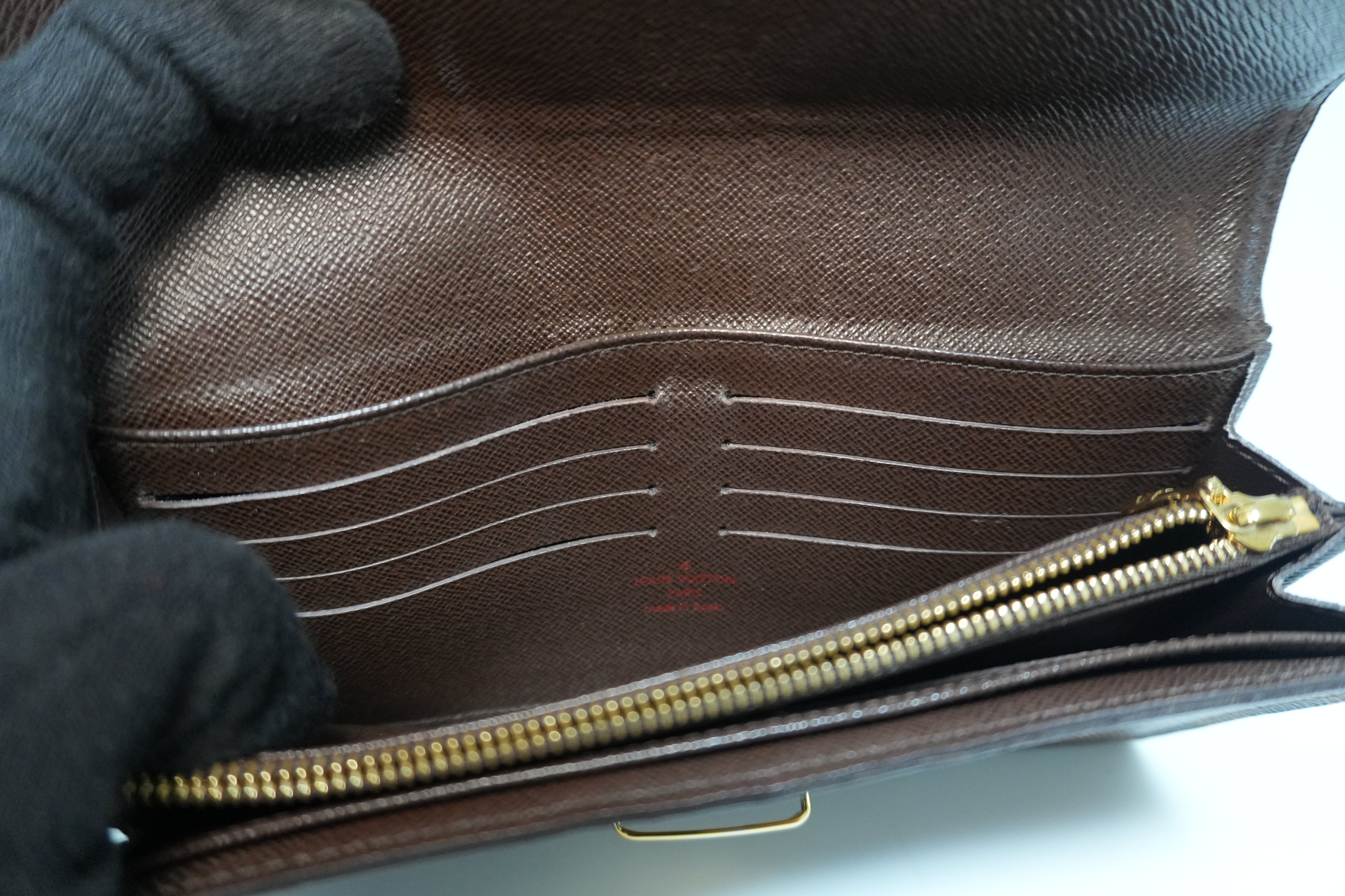 Louis Vuitton Damier Ebene Portefeuille Sistine Wallet Used