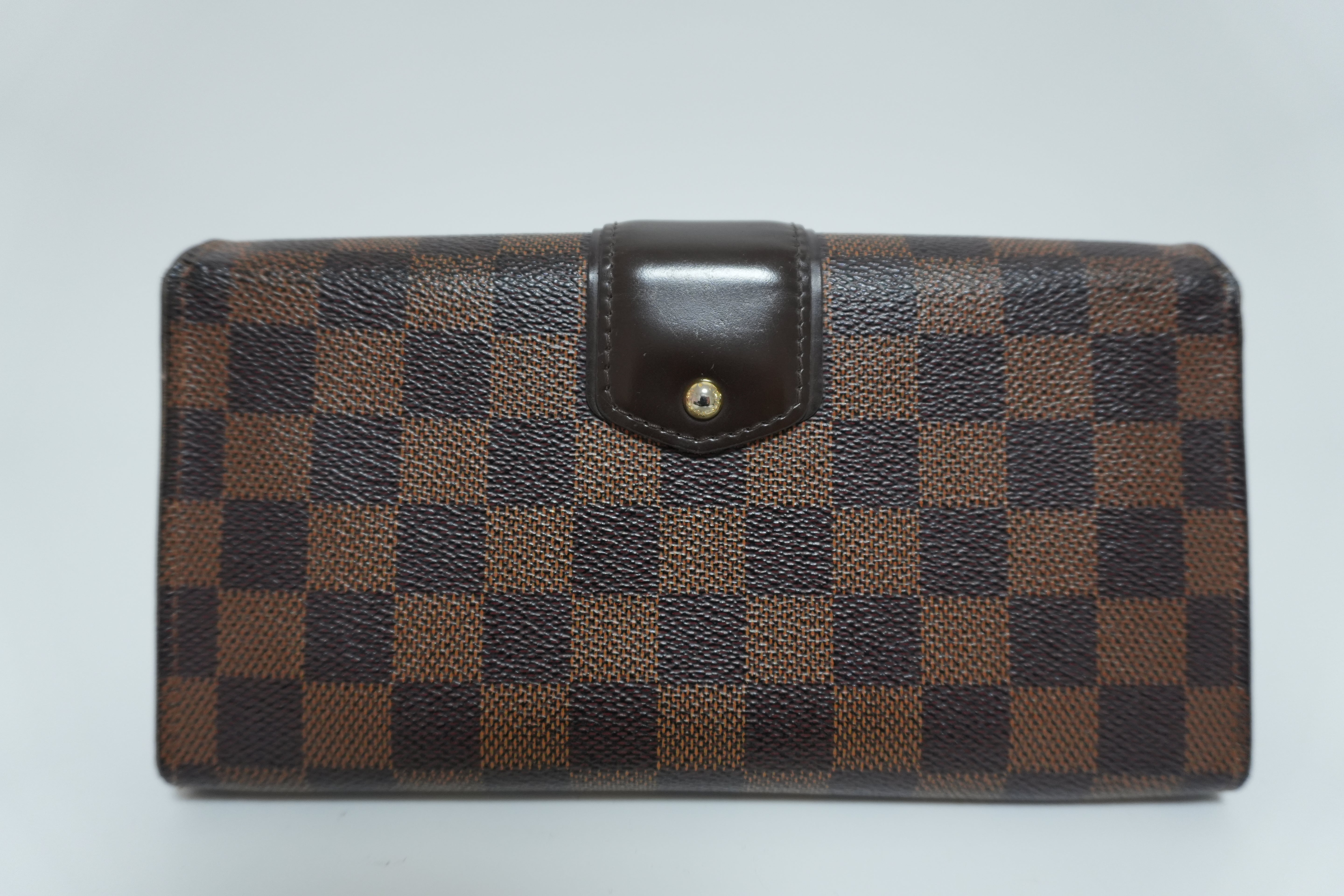 Louis Vuitton Damier Ebene Portefeuille Sistine Wallet Used
