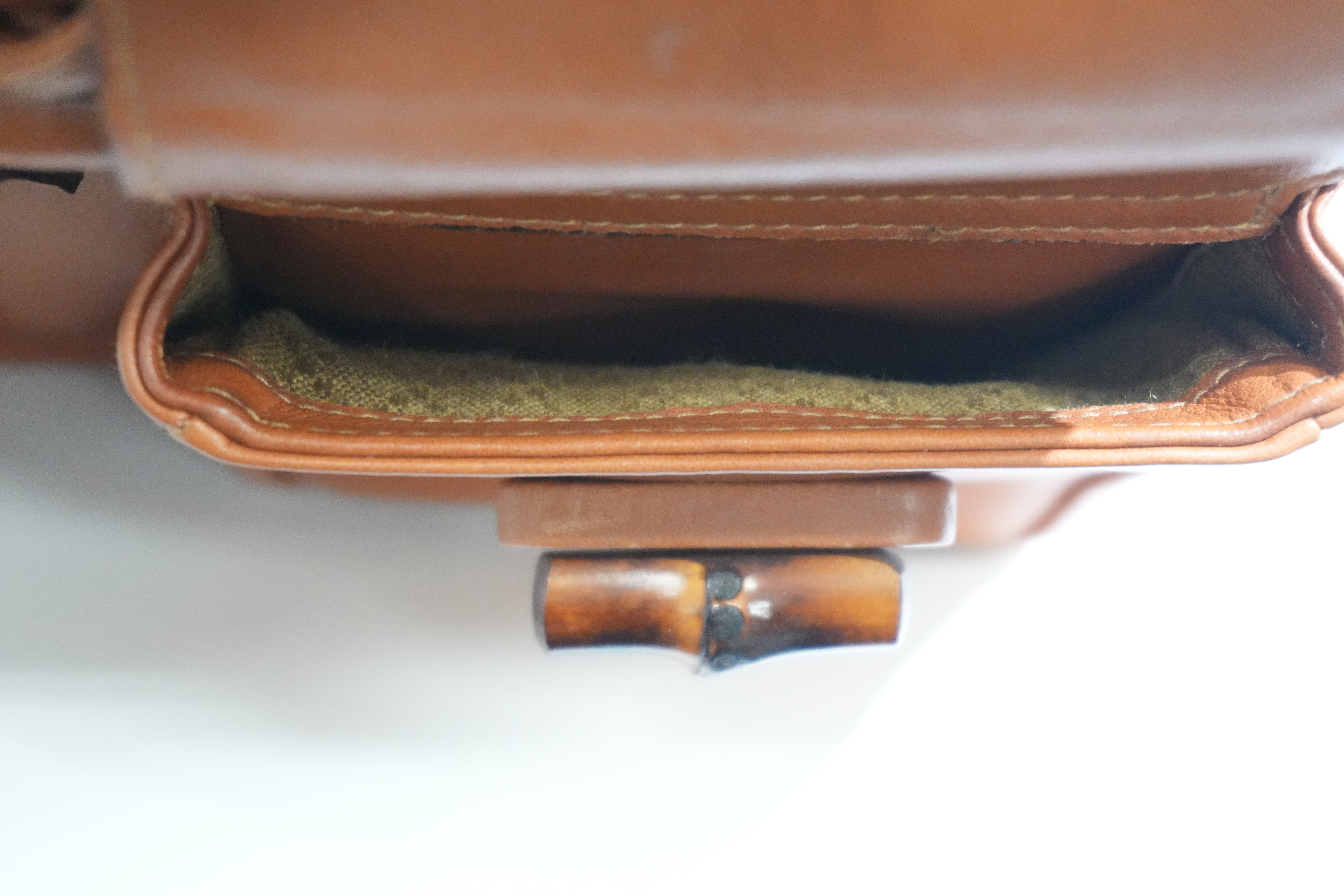 Pre-owned Gucci Bamboo Backpack Brown